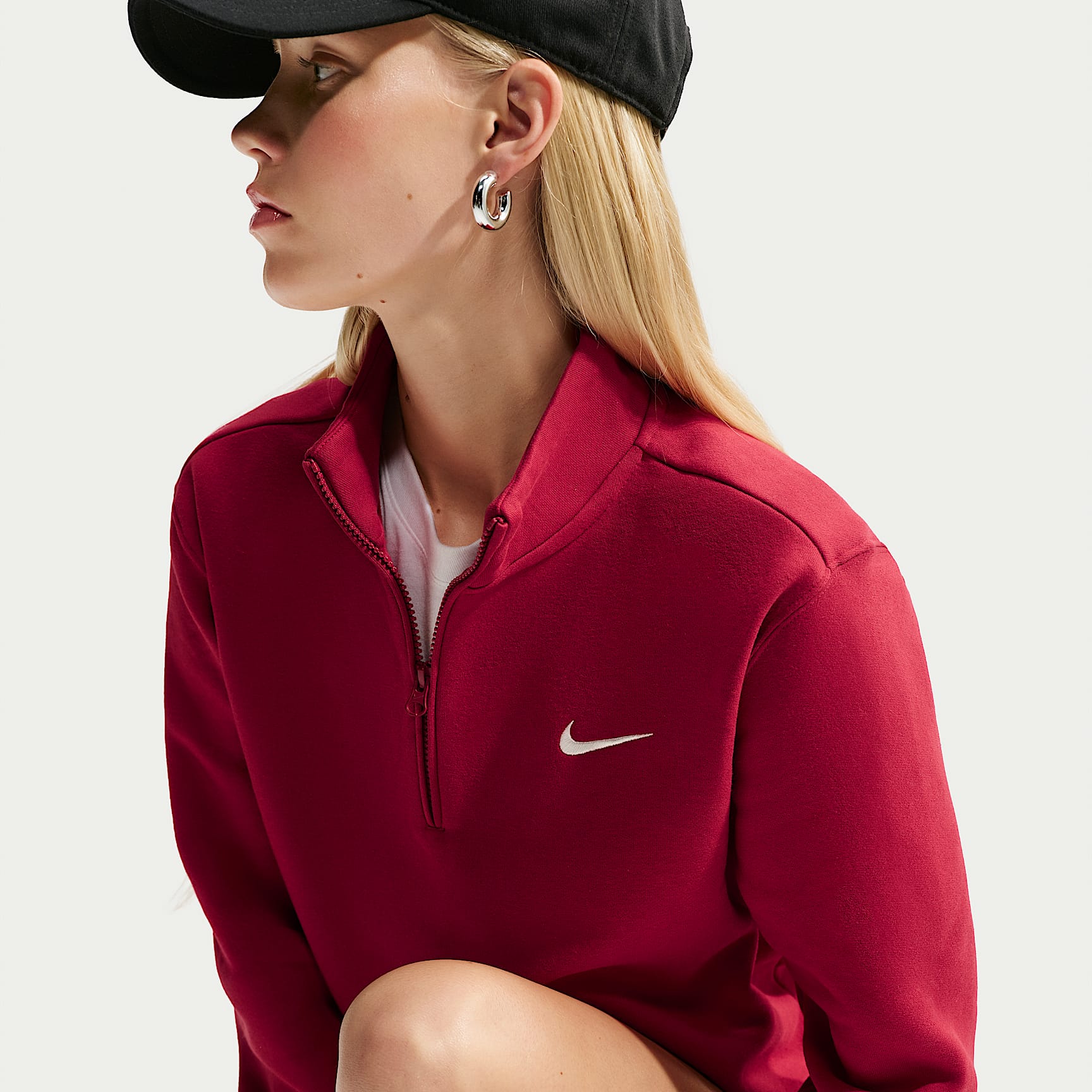Nike Studio Fleece Medium Weight Women's 1/4-Zip Top