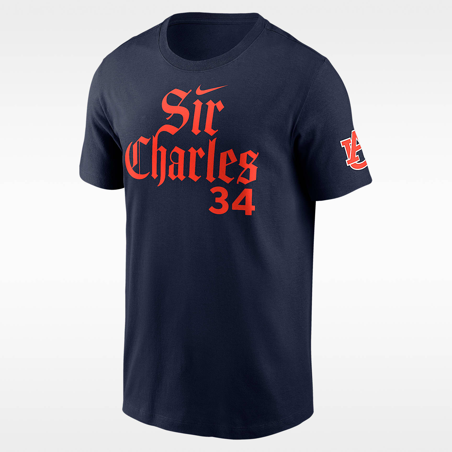Playera universitaria Nike para hombre Charles Barkley Auburn Sir Charles