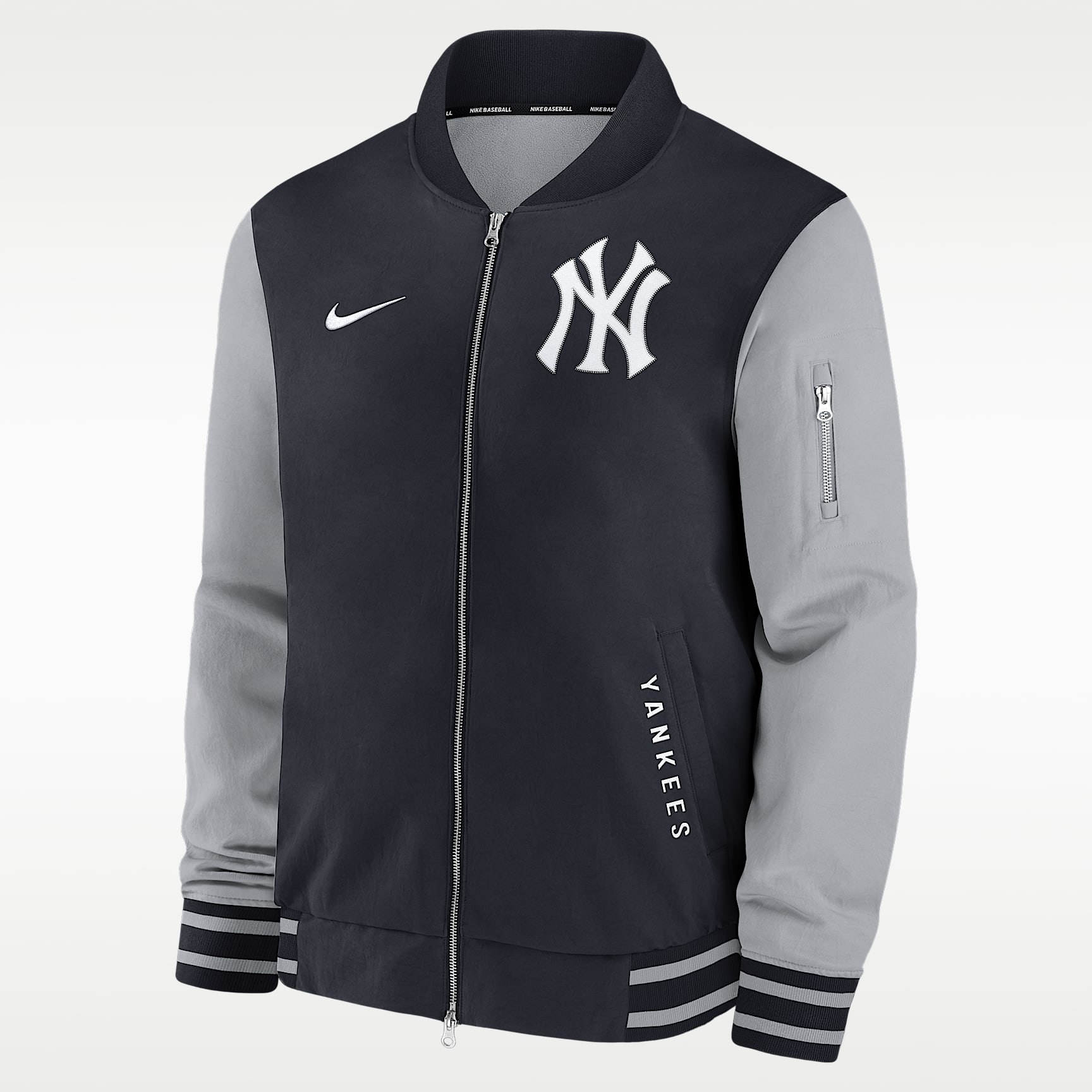 New York Yankees Authentic Collection Dugout Men's Nike MLB Full-Zip Bomber Jacket