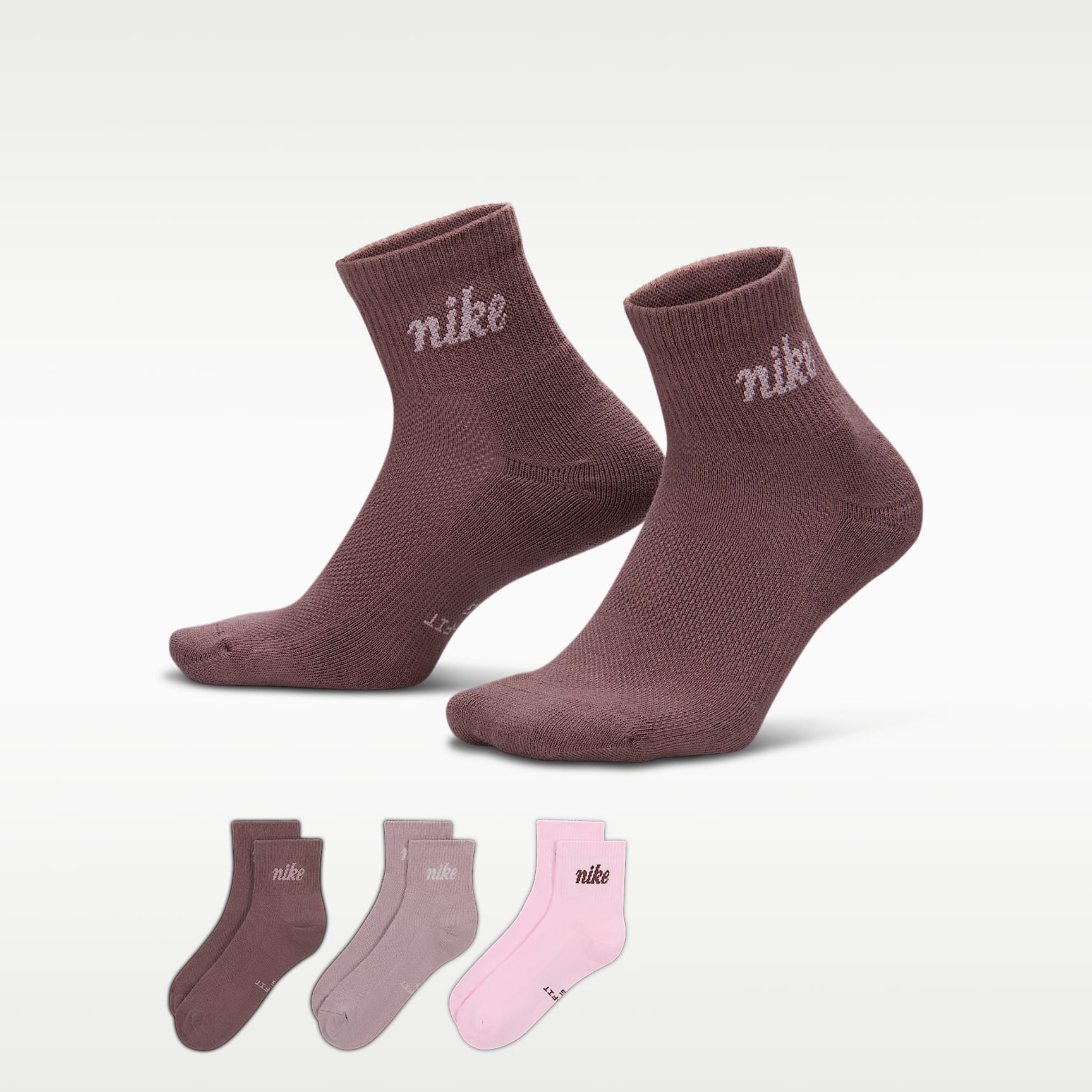 Nike Everyday Elevated Ankle Socks (3 Pairs)