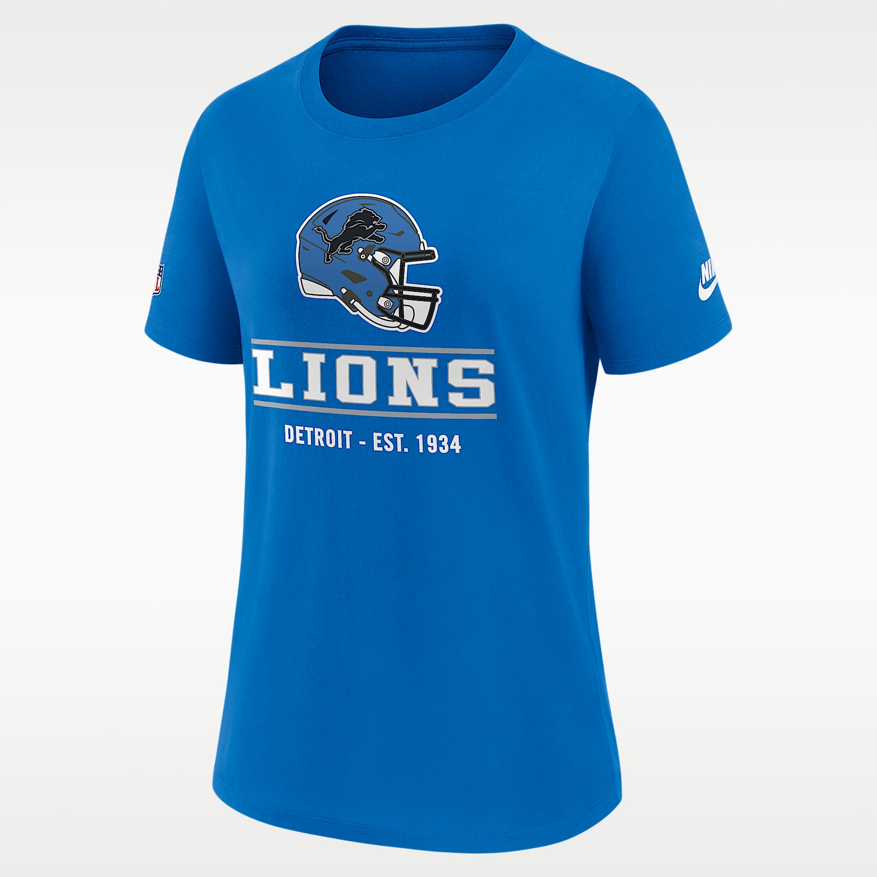 PLayera Nike Dri-FIT de la NFL para mujer Detroit Lions Sideline Alt