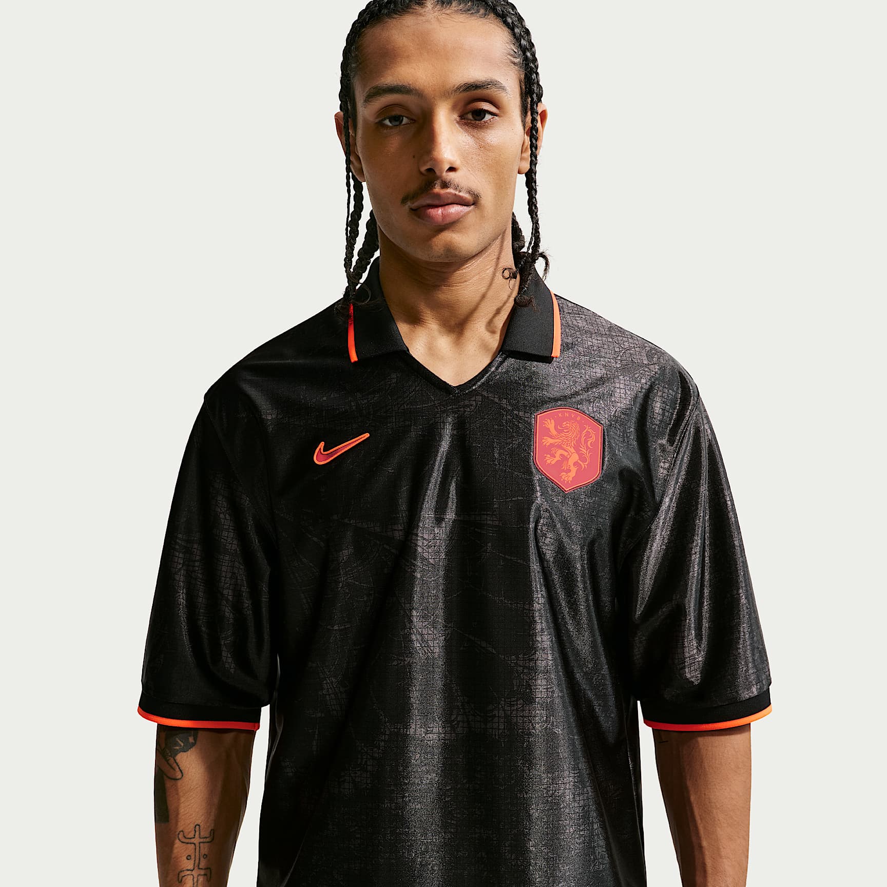 Playera de fútbol de manga corta Nike Dri-FIT Países Bajos Energy para hombre