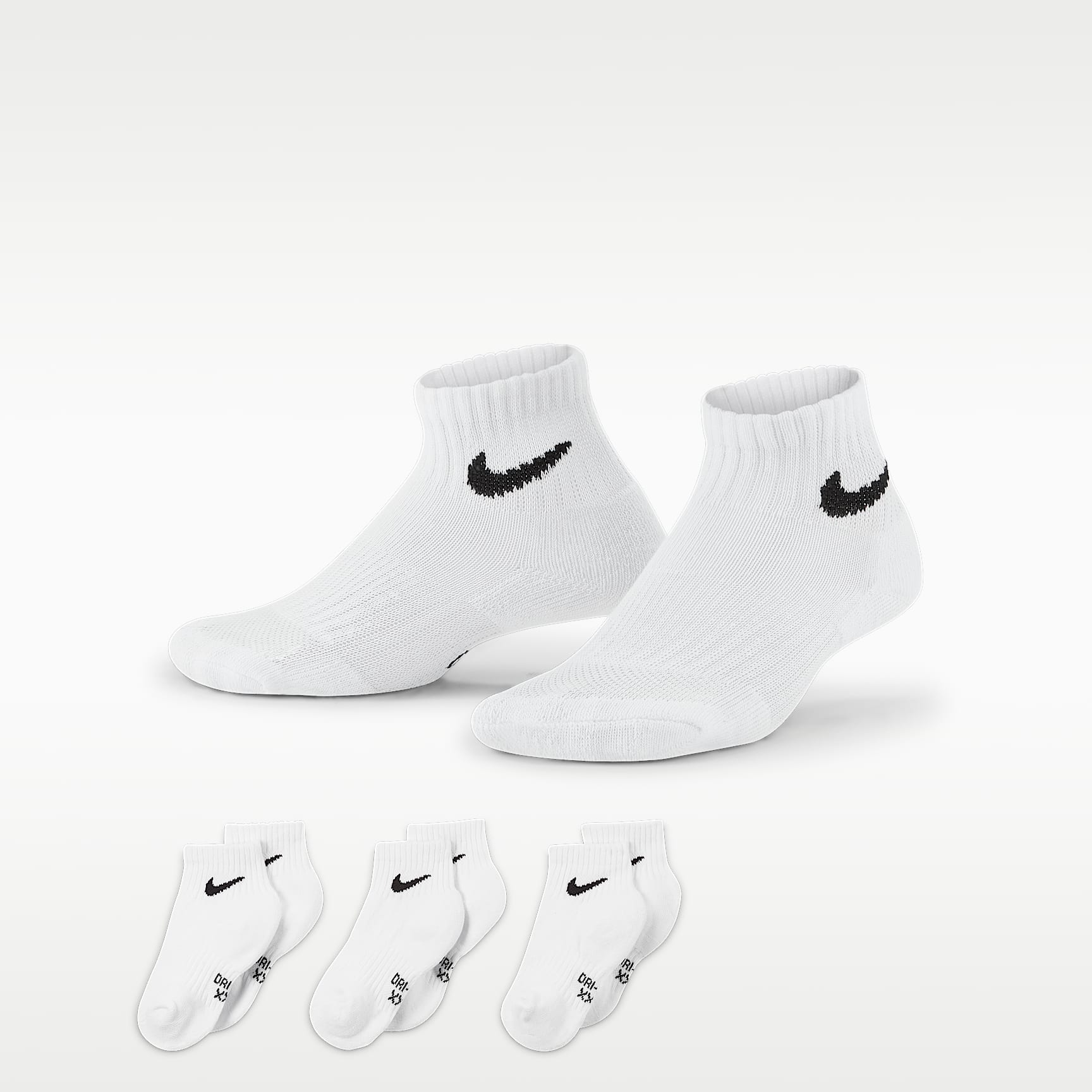 Socquettes rembourrées Nike Everyday pour enfant (3 paires)