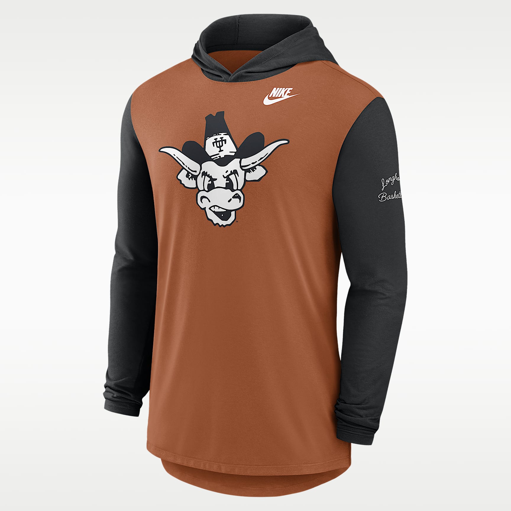 Texas Campus Legacy Men's Nike Dri-FIT College Long-Sleeve Hooded T-Shirt