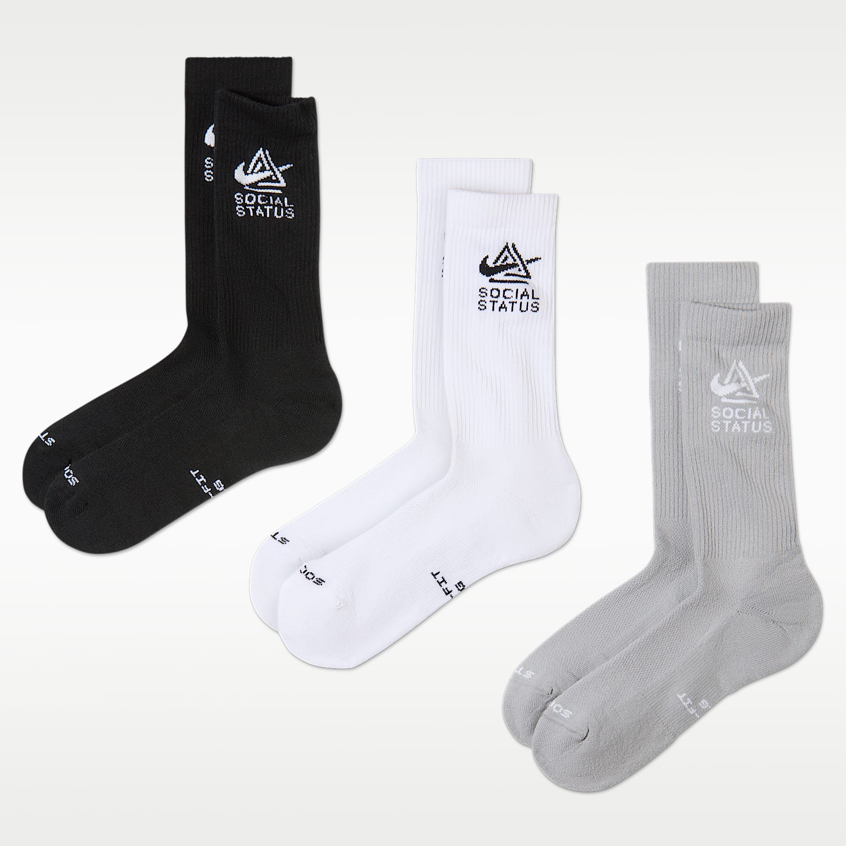Nike Everyday Elevated x Social Status Crew Socks (3 Pairs)