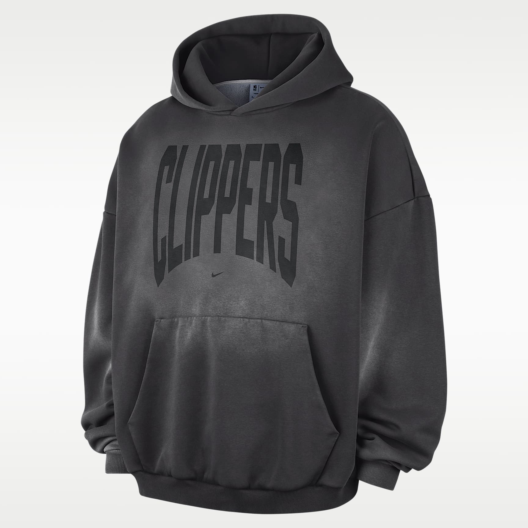 Sudadera con gorro sin cierre de básquetbol de tejido Fleece Therma-FIT para hombre LA Clippers Standard Issue