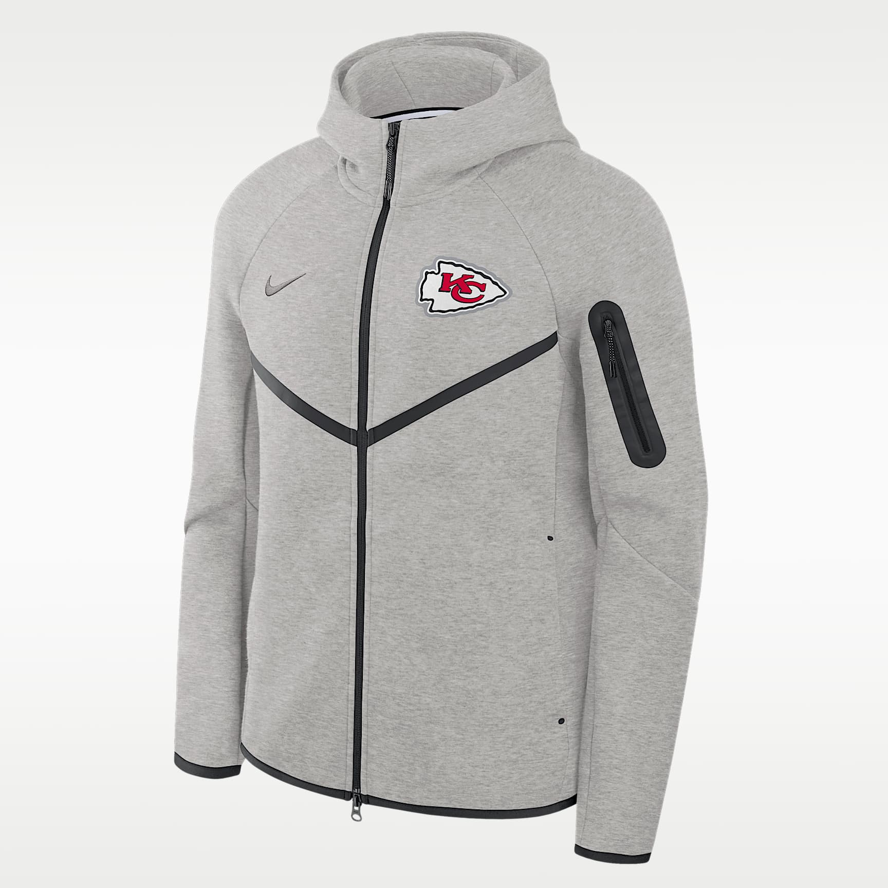 Kansas City Chiefs Tech Fleece Windrunner Men's Nike NFL Full-Zip Hooded Jacket