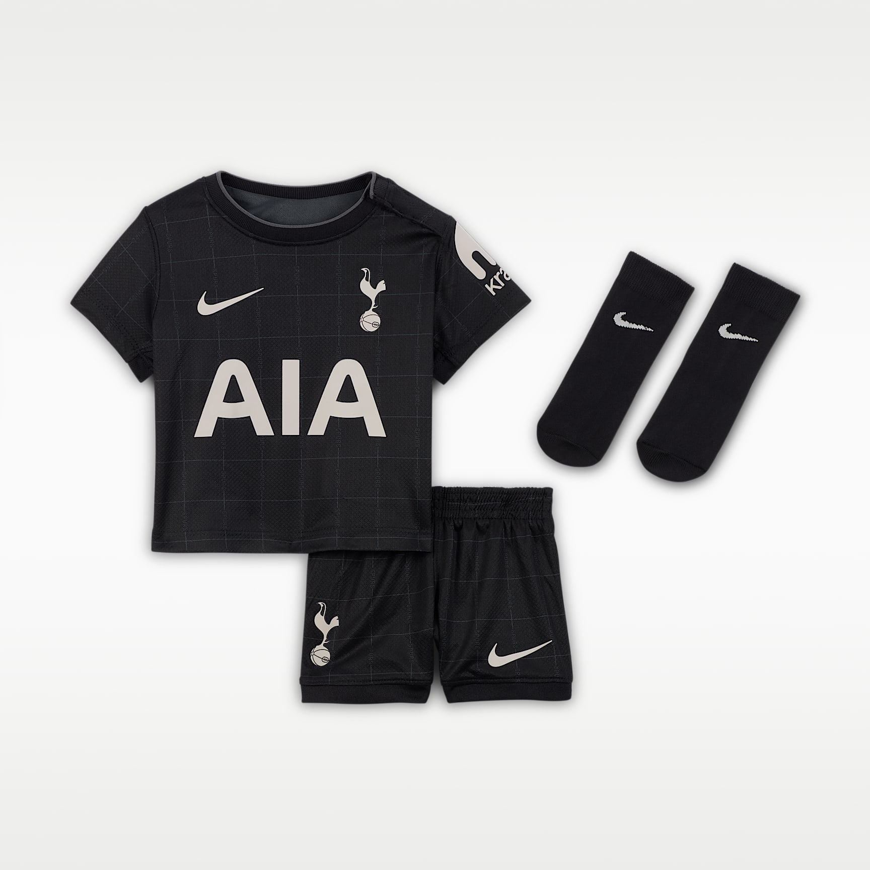 Tottenham Hotspur 2025/26 Stadium Away Baby/Toddler Nike Football Replica 3-Piece Kit