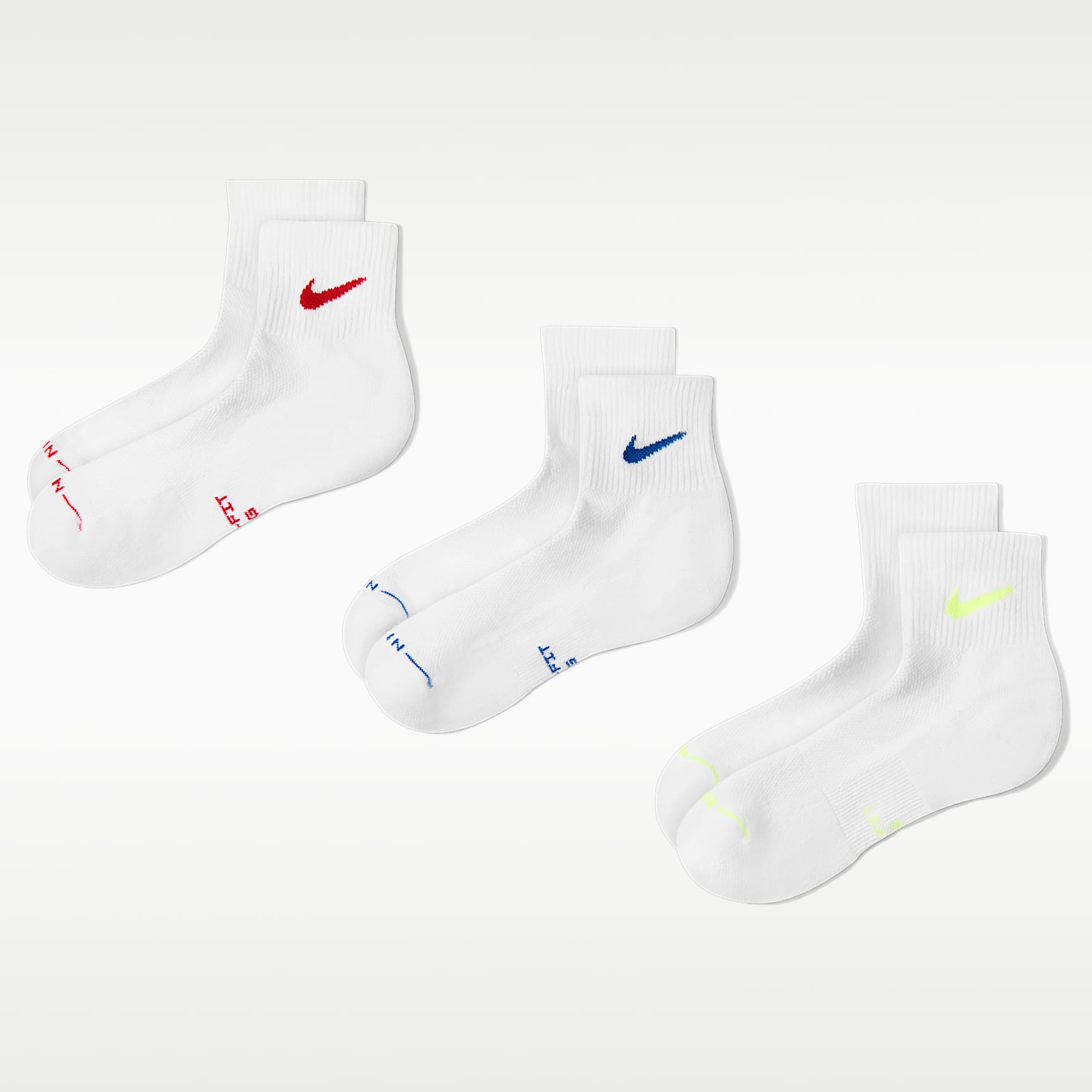 Nike Everyday Elevated Ankle Socks (3 Pairs)