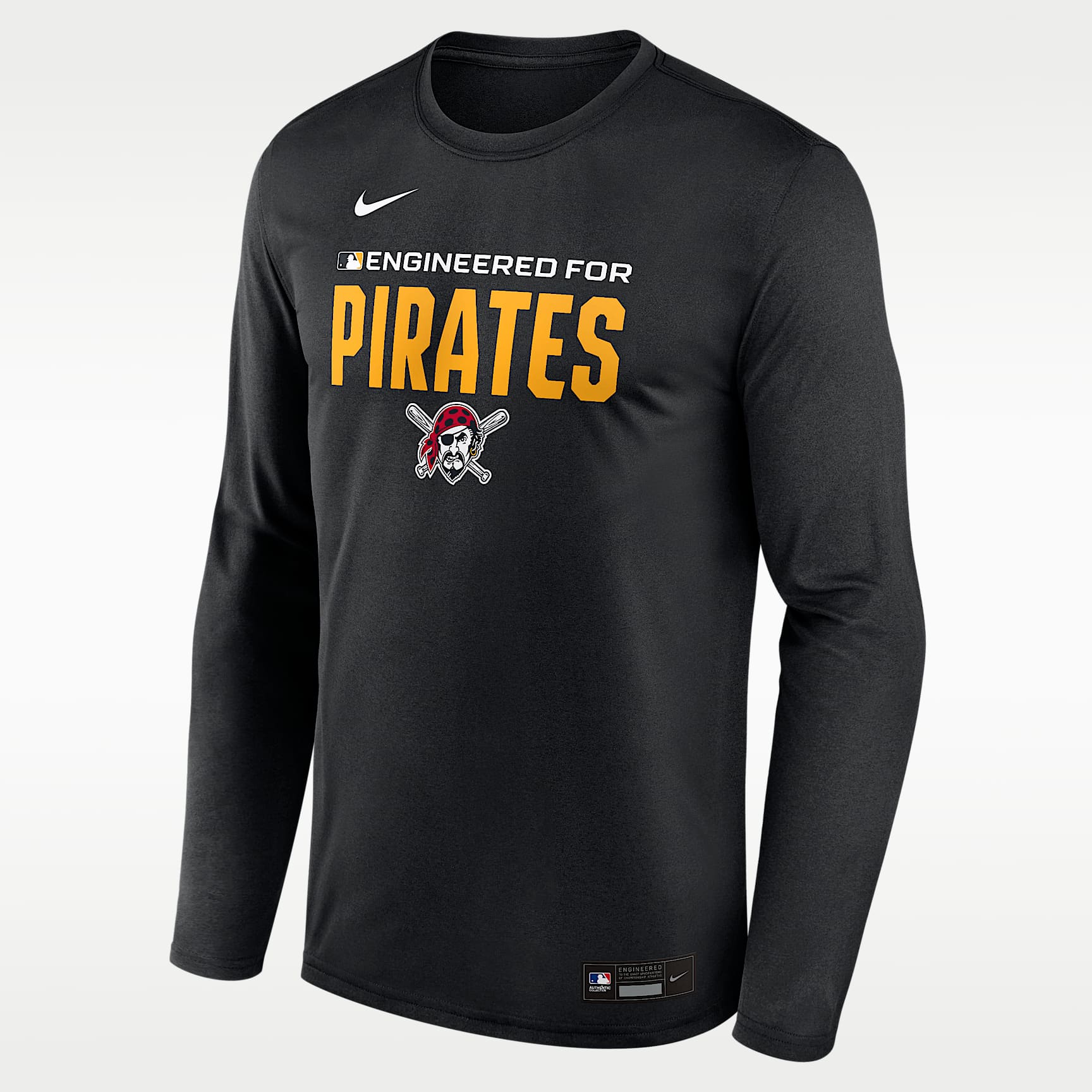 Pittsburgh Pirates Authentic Collection Team Issue Men's Nike Dri-FIT MLB Long-Sleeve T-Shirt