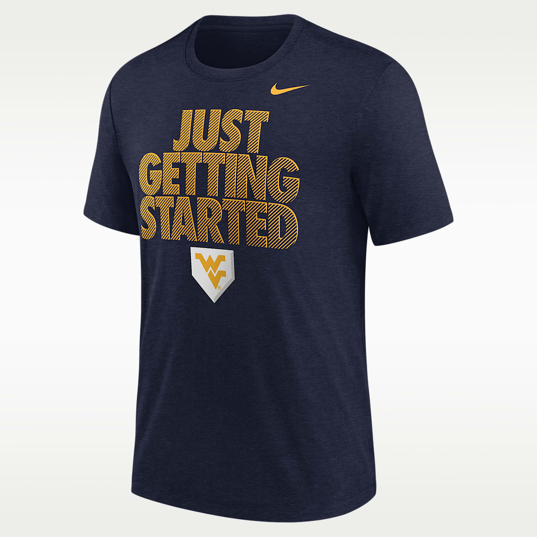 Playera de béisbol de manga corta para hombre Nike College (West Virginia Mountaineers)