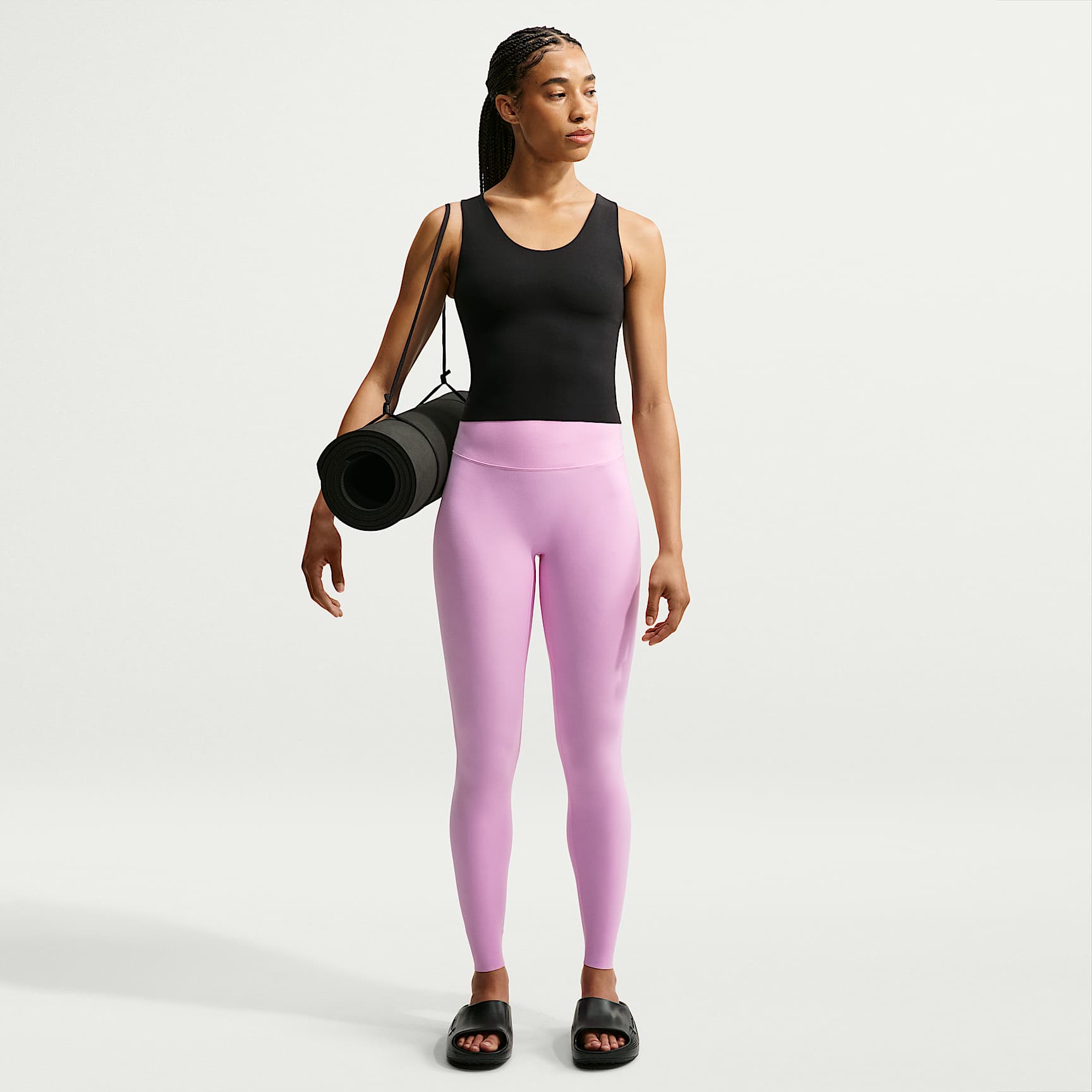 Legging taille haute coupe longue sans couture avant Nike Zenvy pour femme