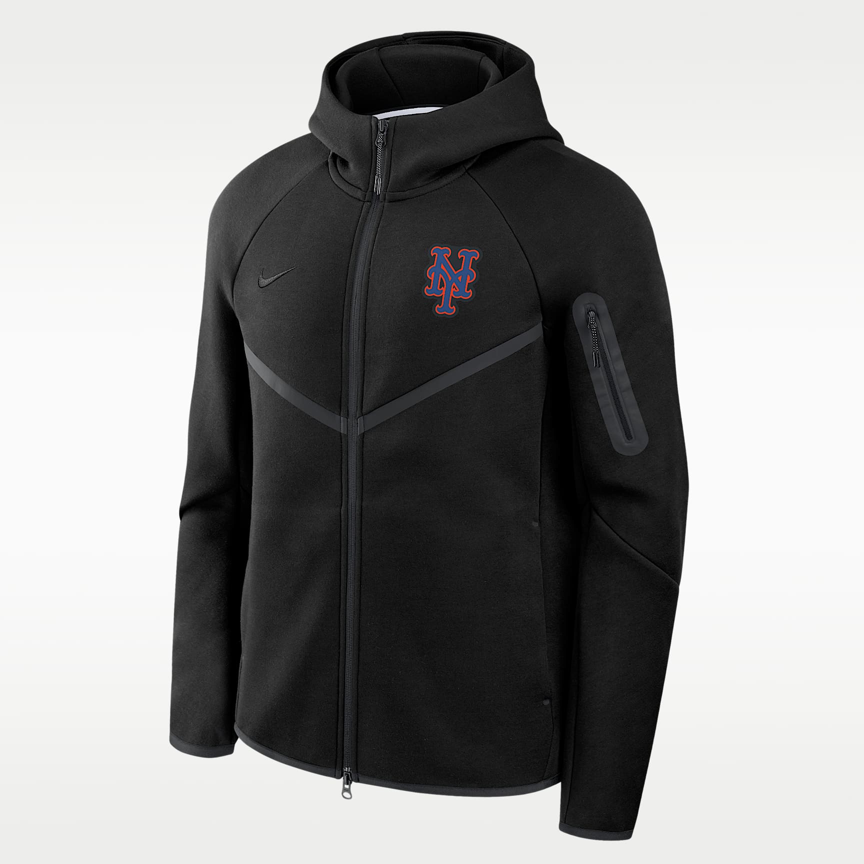 New York Mets Tech Fleece Windrunner Men's Nike MLB Full-Zip Hooded Jacket