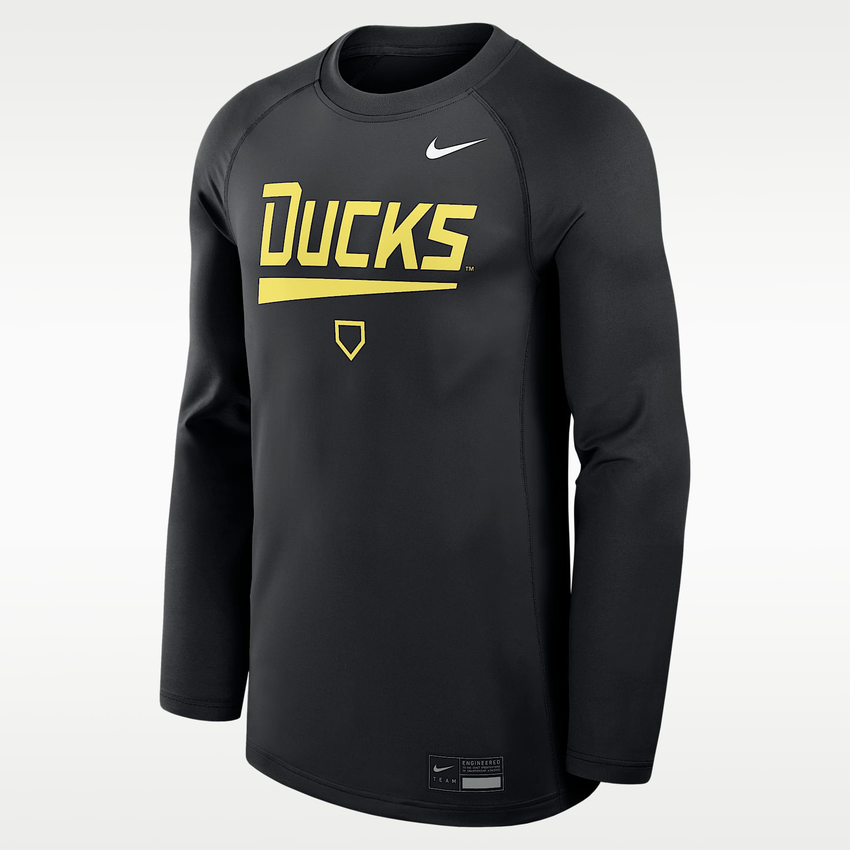 Oregon Dugout Game Time Men's Nike Dri-FIT College Long-Sleeve T-Shirt