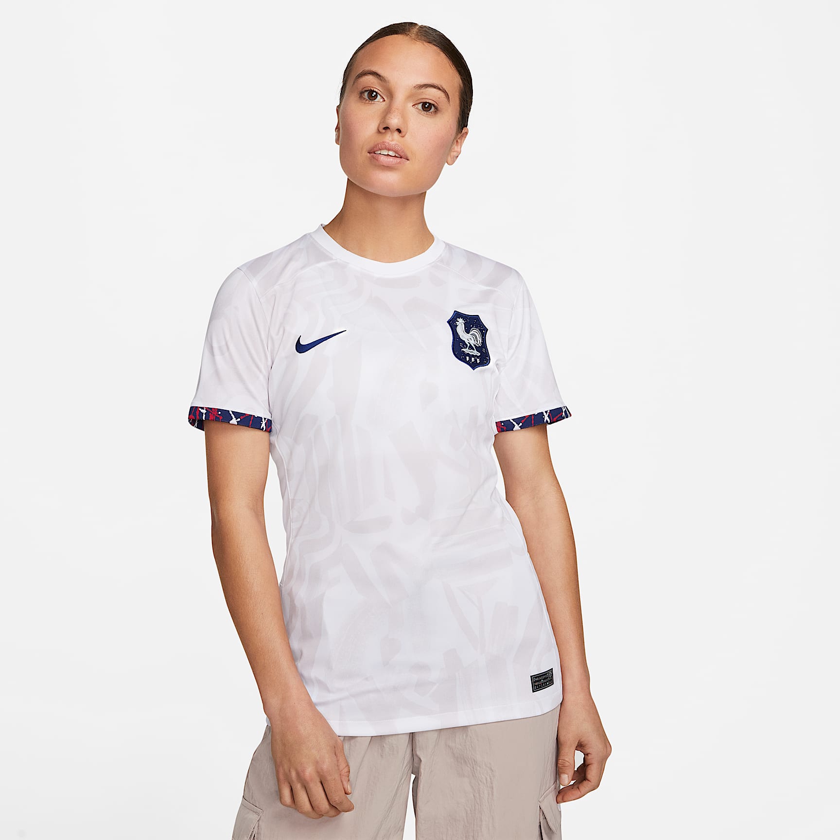 Maillot de foot Nike Dri-FIT FFF 2023 Stadium Extérieur pour femme