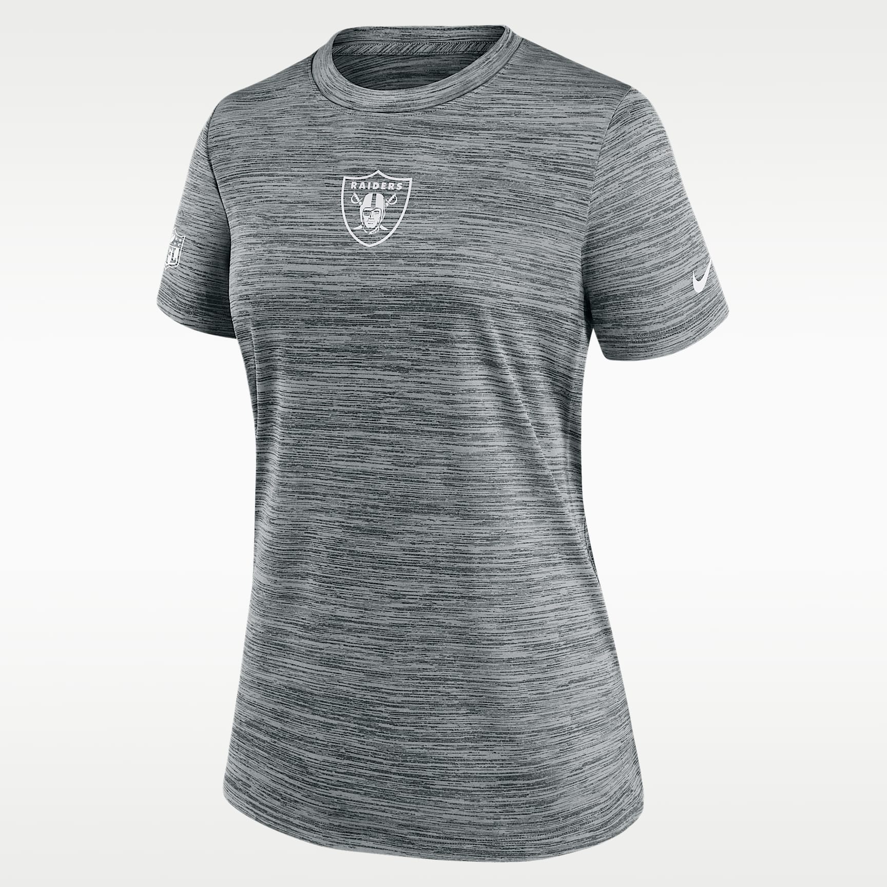 Playera Nike Dri-FIT de la NFL para mujer Las Vegas Raiders Sideline Team Issue Velocity
