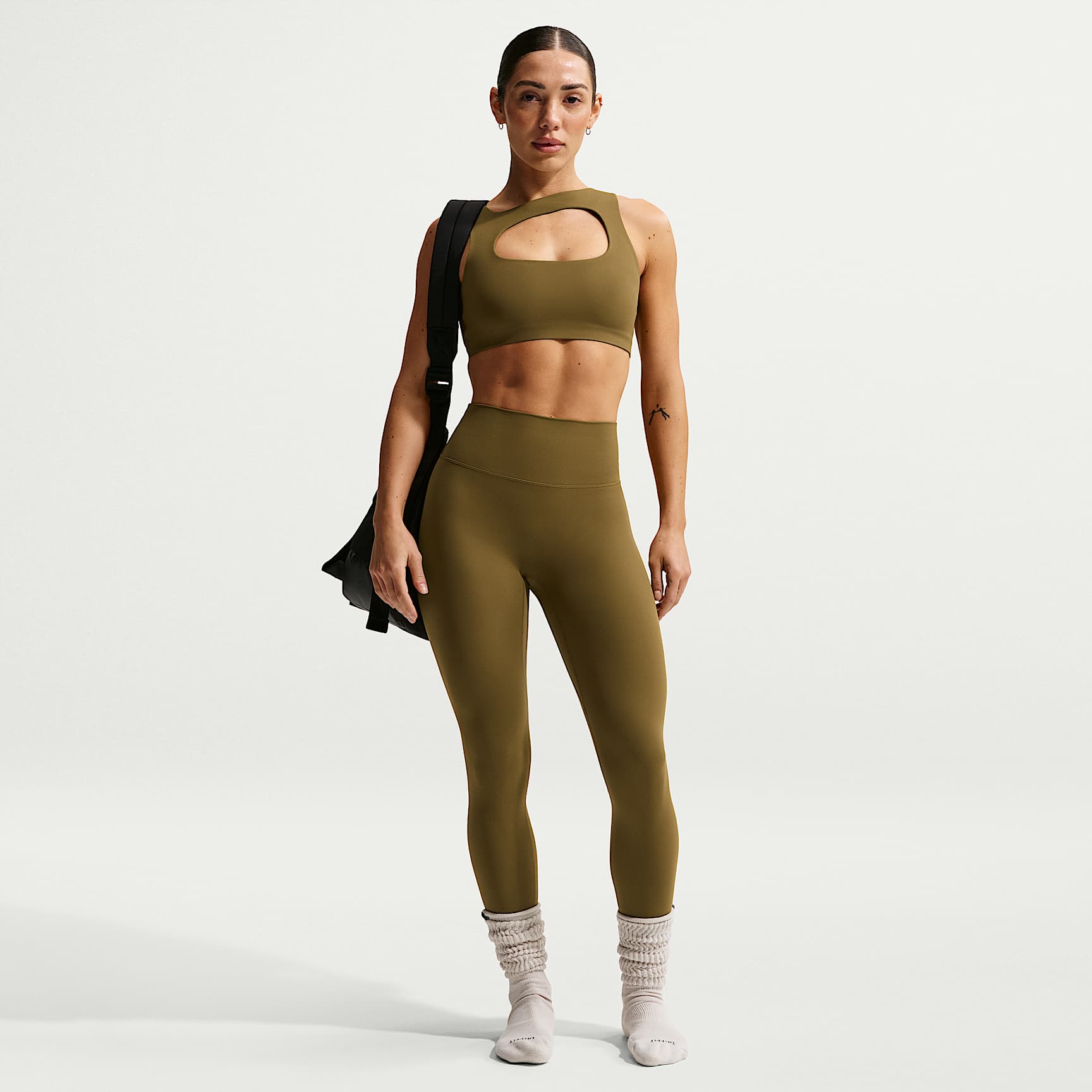 Nike Zenvy Women's High-Waisted 7/8 Leggings with No Front Seam