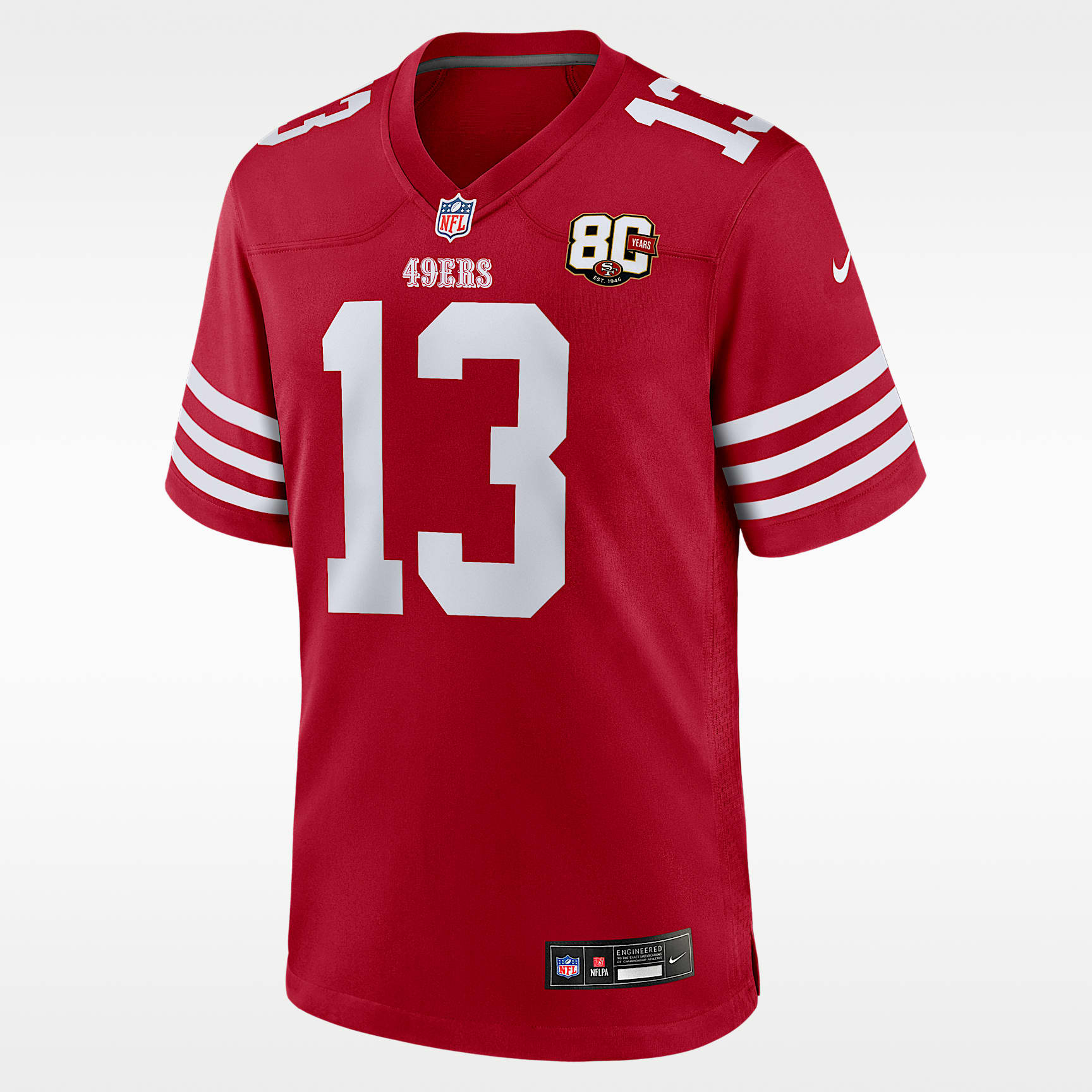 Brock Purdy San Francisco 49ers 80th Anniversary Men's Nike NFL Game Jersey