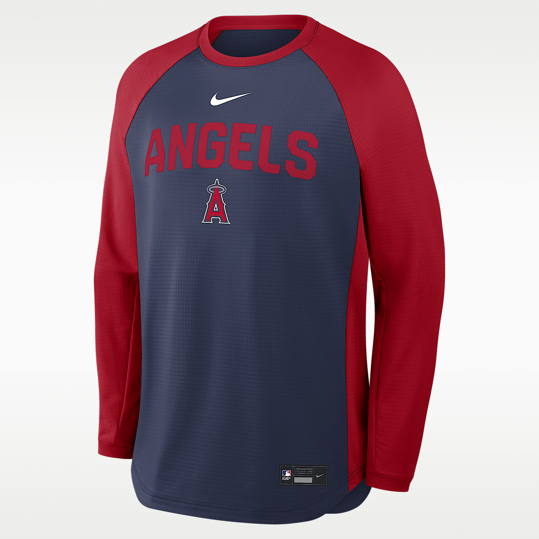 Los Angeles Angels Authentic Collection Men's Nike Dri-FIT Pullover Crew