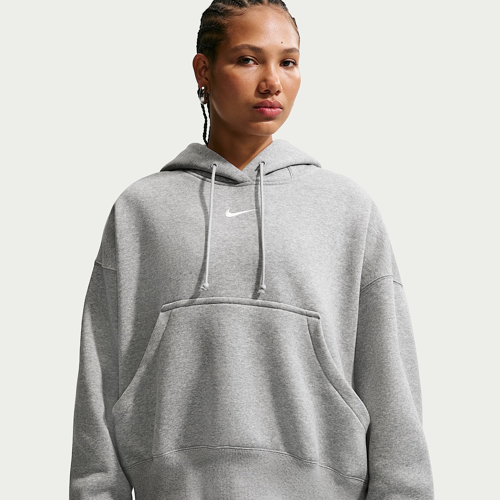 Ekstra overdimensioneret Nike Sportswear Phoenix Fleece-pullover-hættetrøje til kvinder