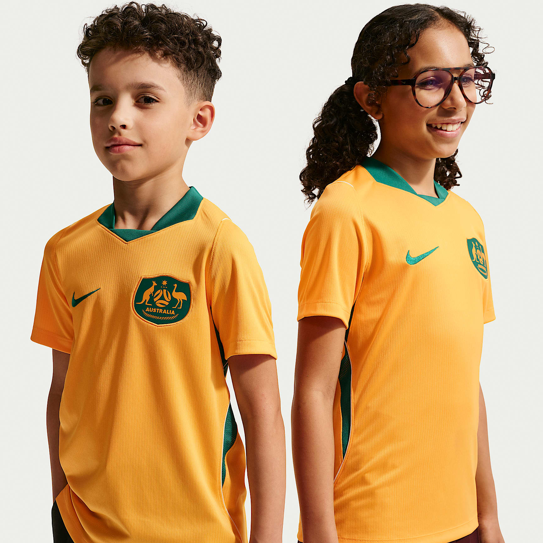 Australia 2026 Stadium Home Big Kids' Nike Dri-FIT Soccer Jersey