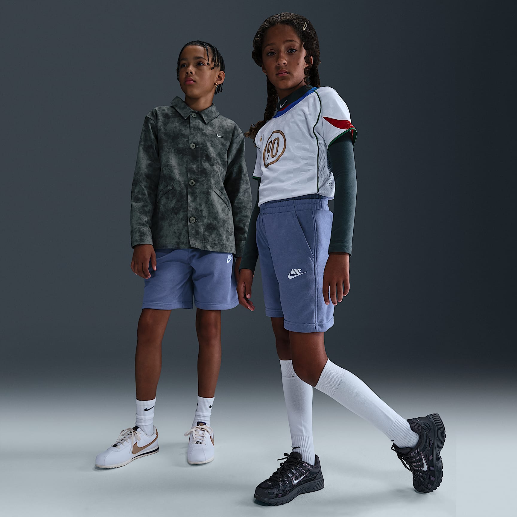 กางเกงขาสั้นผ้าเฟรนช์เทรีเด็กโต Nike Sportswear Club Fleece