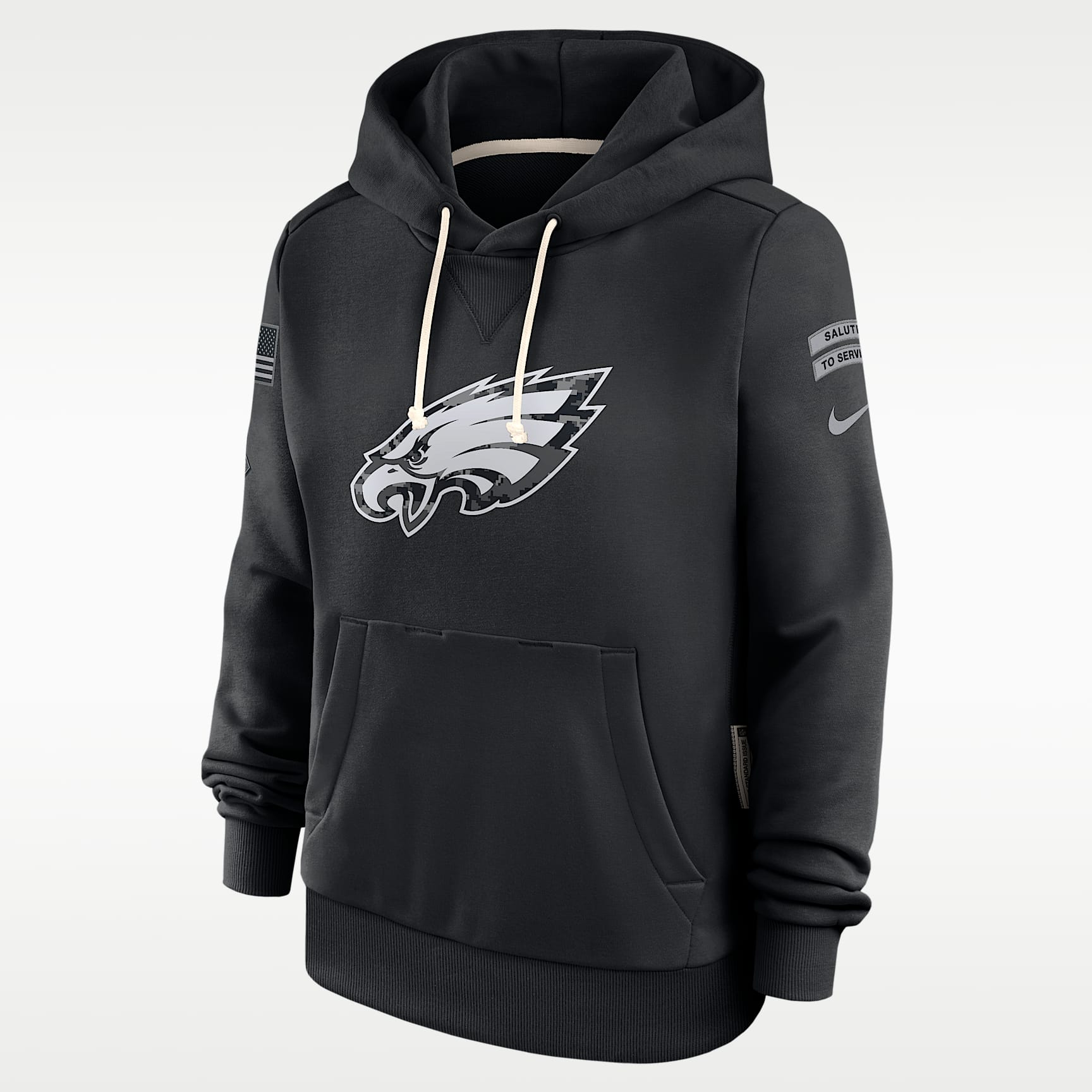 Philadelphia Eagles Salute to Service Sideline Women's Nike Dri-FIT NFL Pullover Hoodie