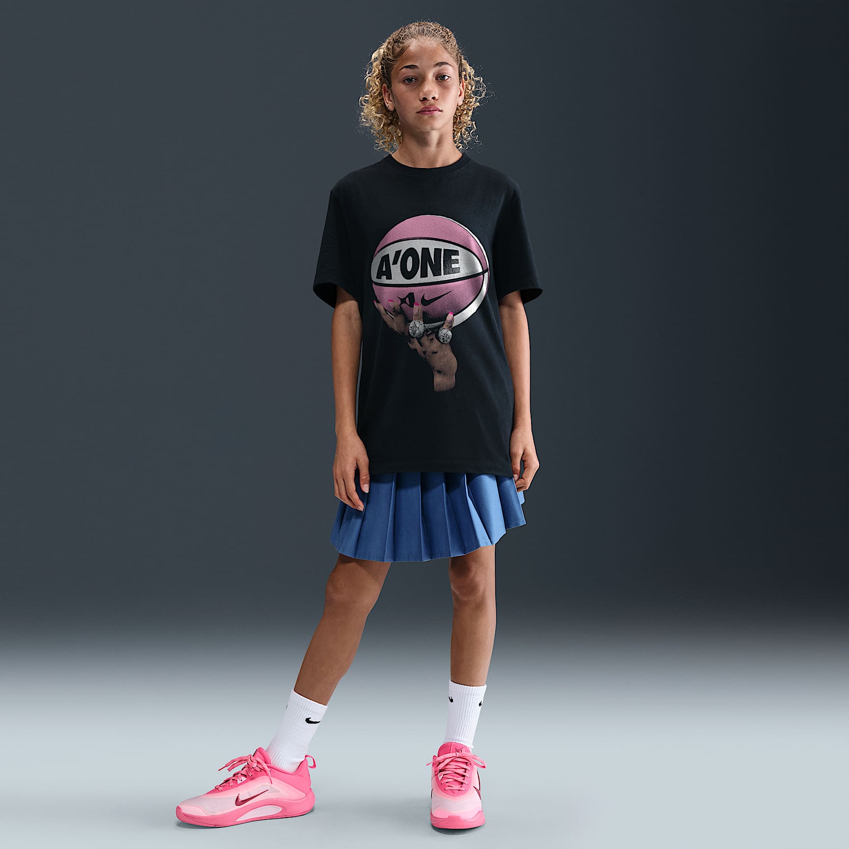 Playera de básquetbol Nike para niños talla grande A'ja Wilson Rings "So Win"