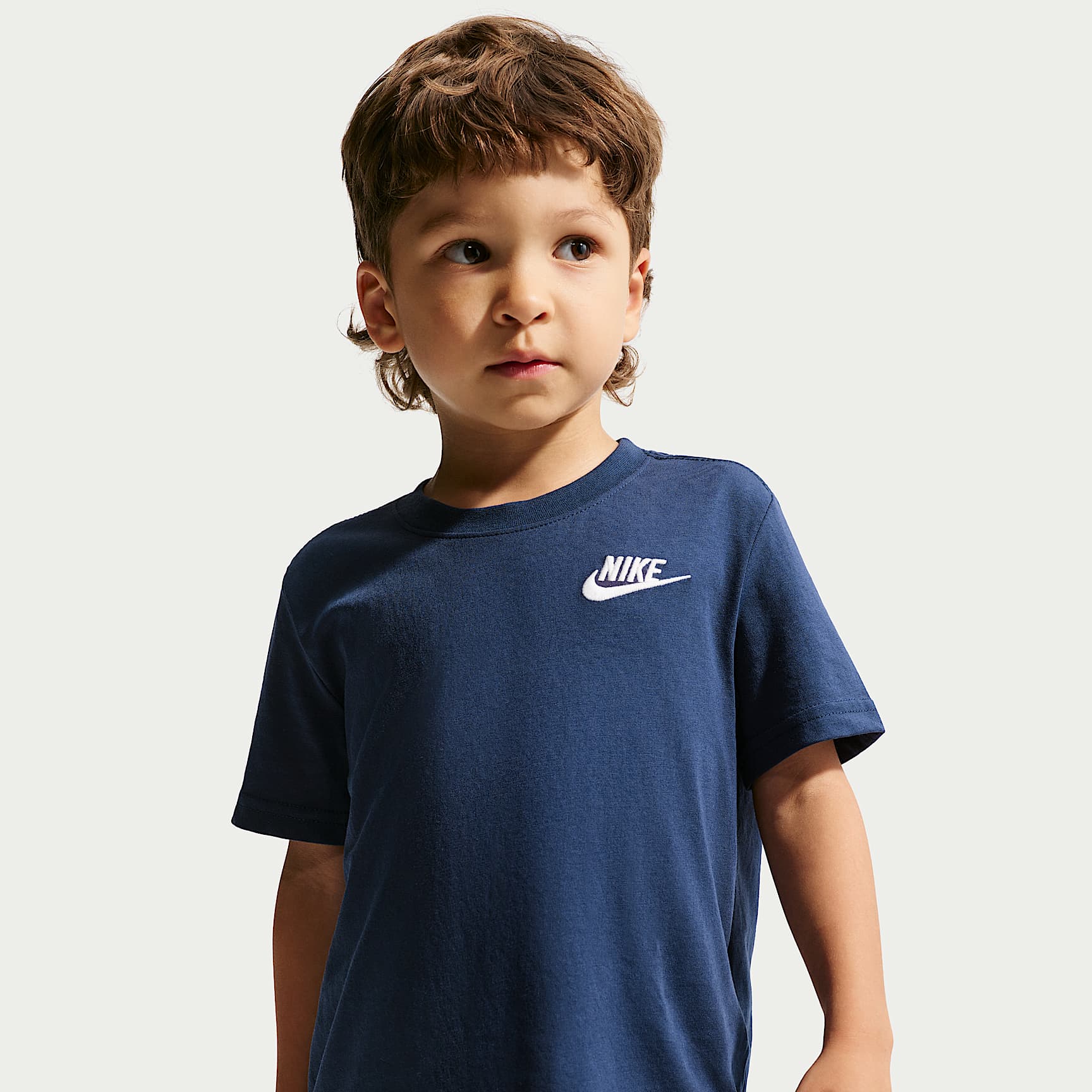 Broderet Nike Sportswear Futura-T-shirt til mindre børn