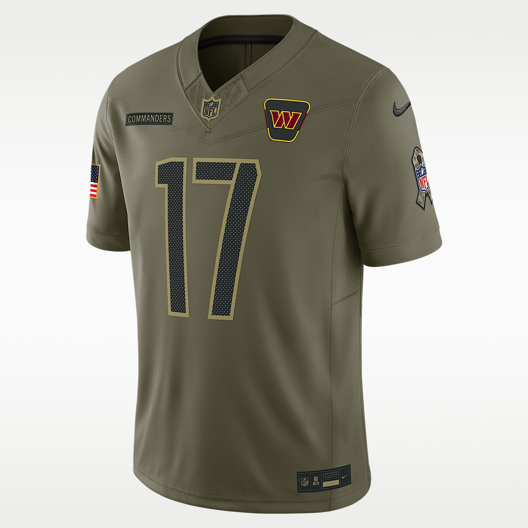 Jersey Nike Dri-FIT Limited de la NFL para hombre Terry McLaurin Washington Commanders Salute to Service