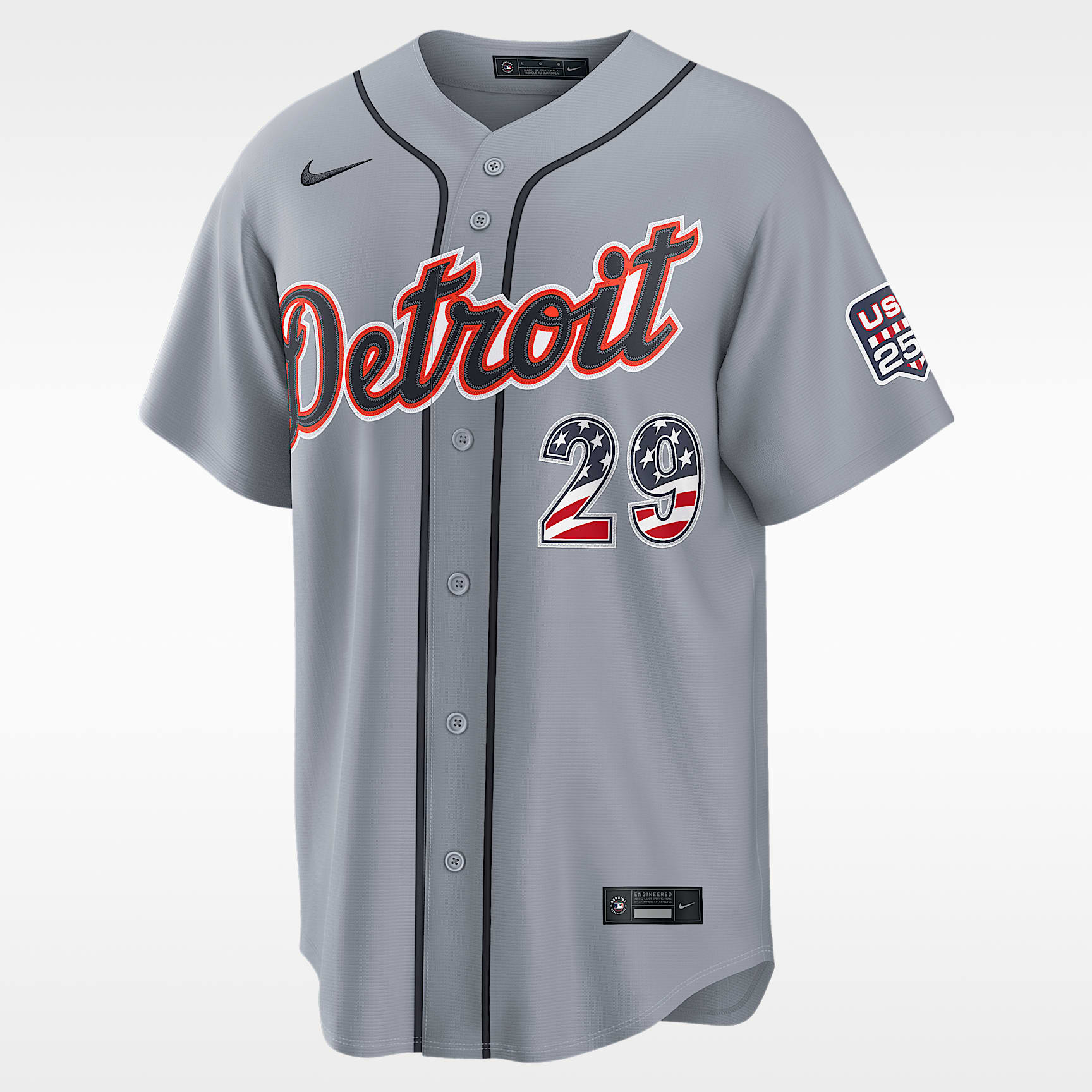 Tarik Skubal Detroit Tigers USA 250 Men's Nike MLB Stadium Jersey