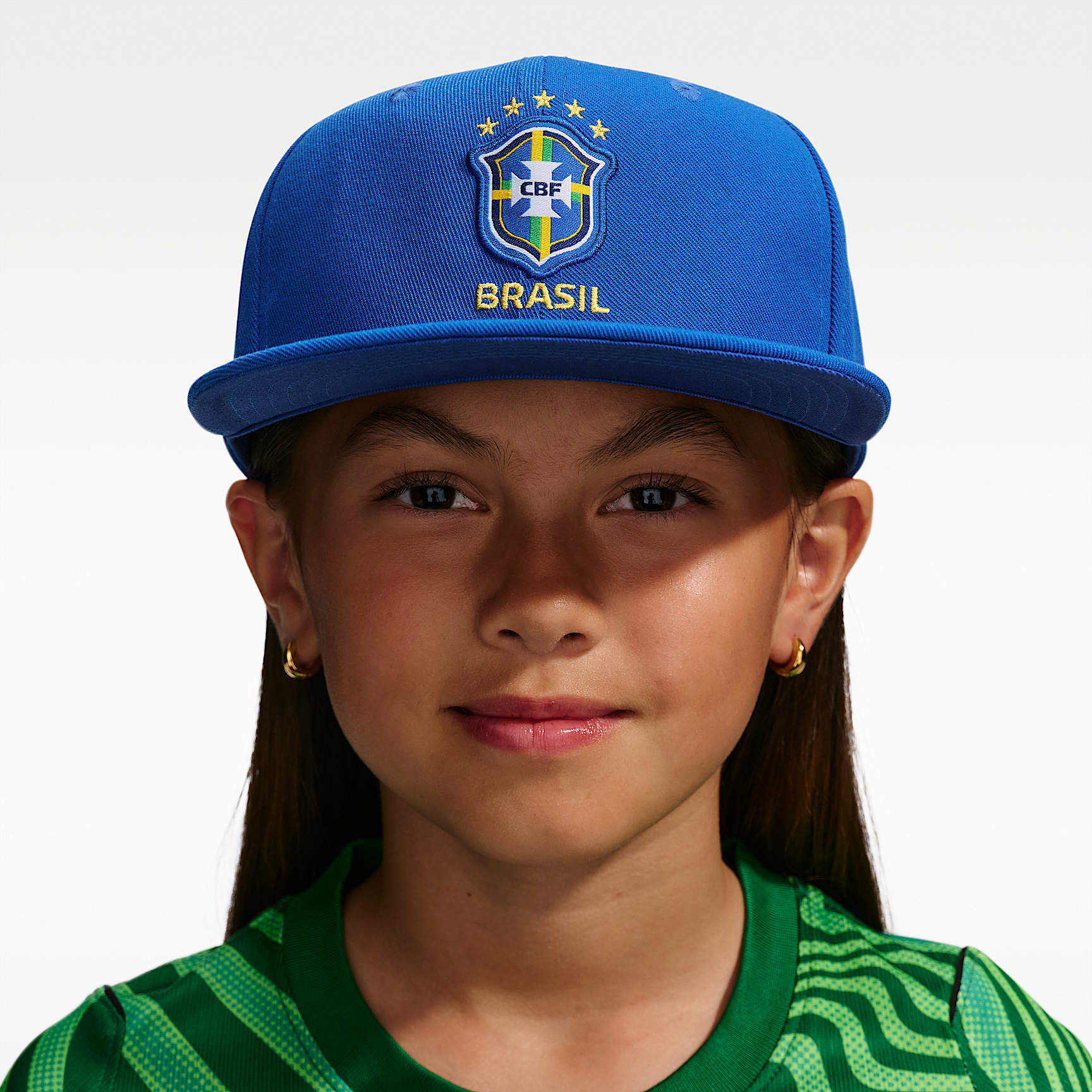 Gorra de futbol Nike para niños talla grande Brazil Pro