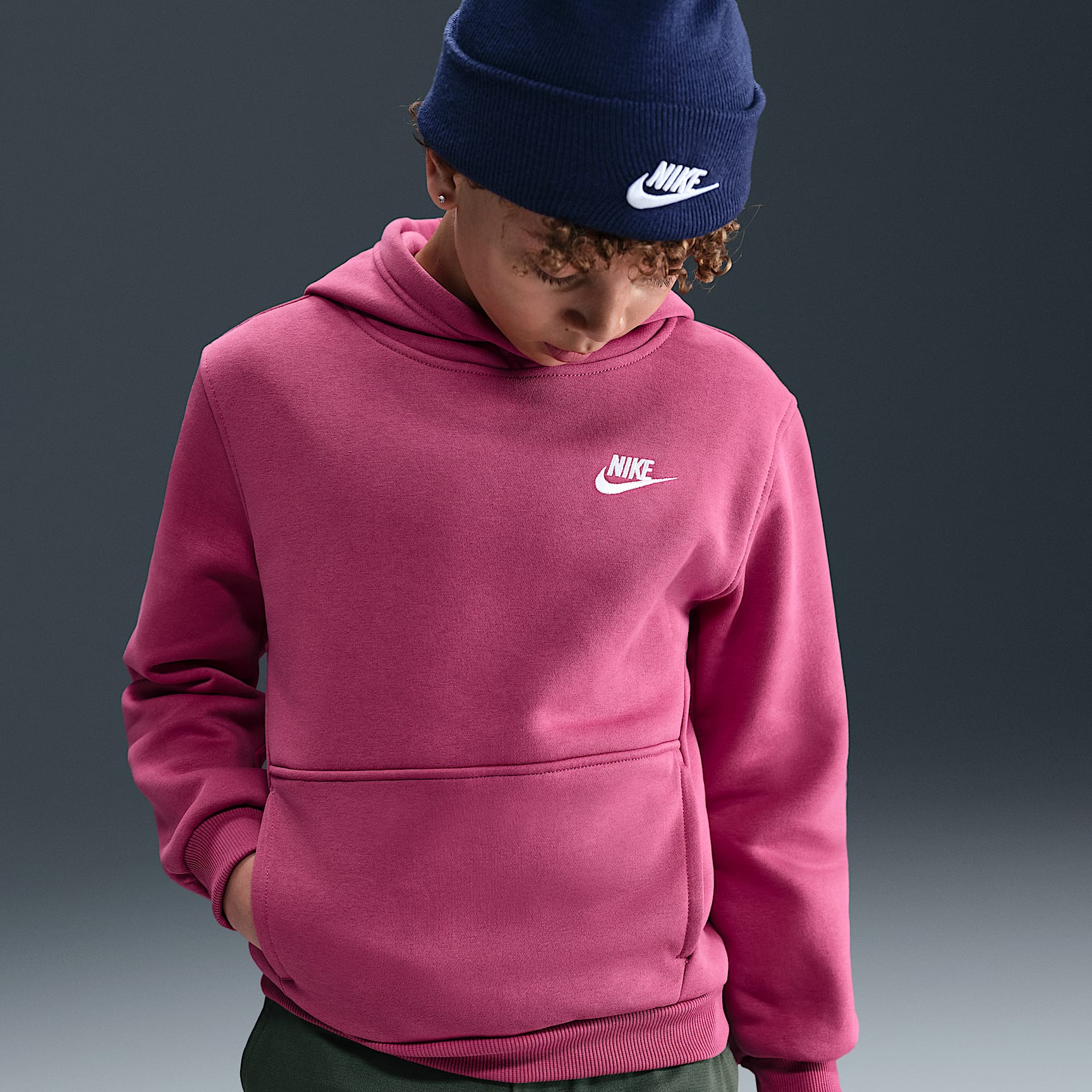Nike Sportswear Club Fleece Big Kids' Pullover Hoodie