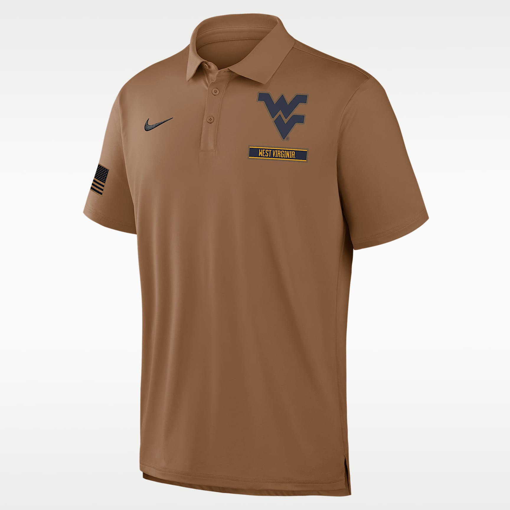 West Virginia Military Appreciation Men's Nike Dri-FIT College Polo