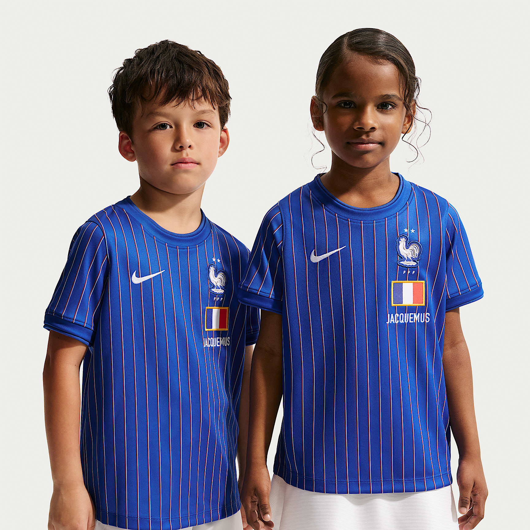 Haut de football à manches courtes France x Jacquemus pour enfant
