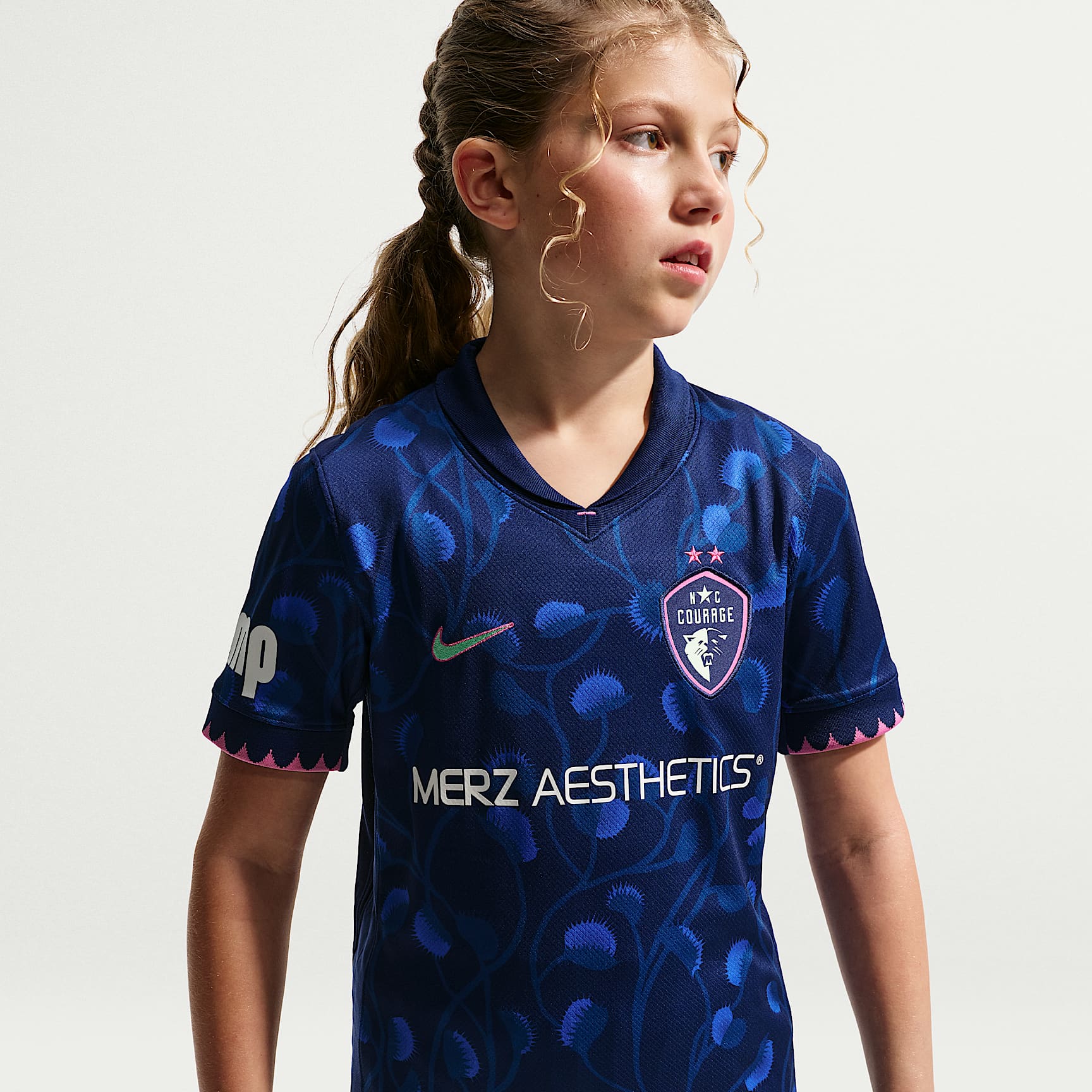 North Carolina Courage Stadium Away Big Kids' Nike Dri-FIT NWSL Replica Jersey