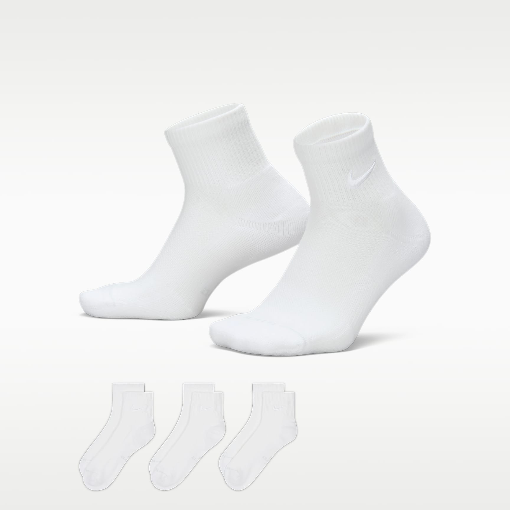 Nike Everyday Elevated Ankle Socks (3 Pairs)