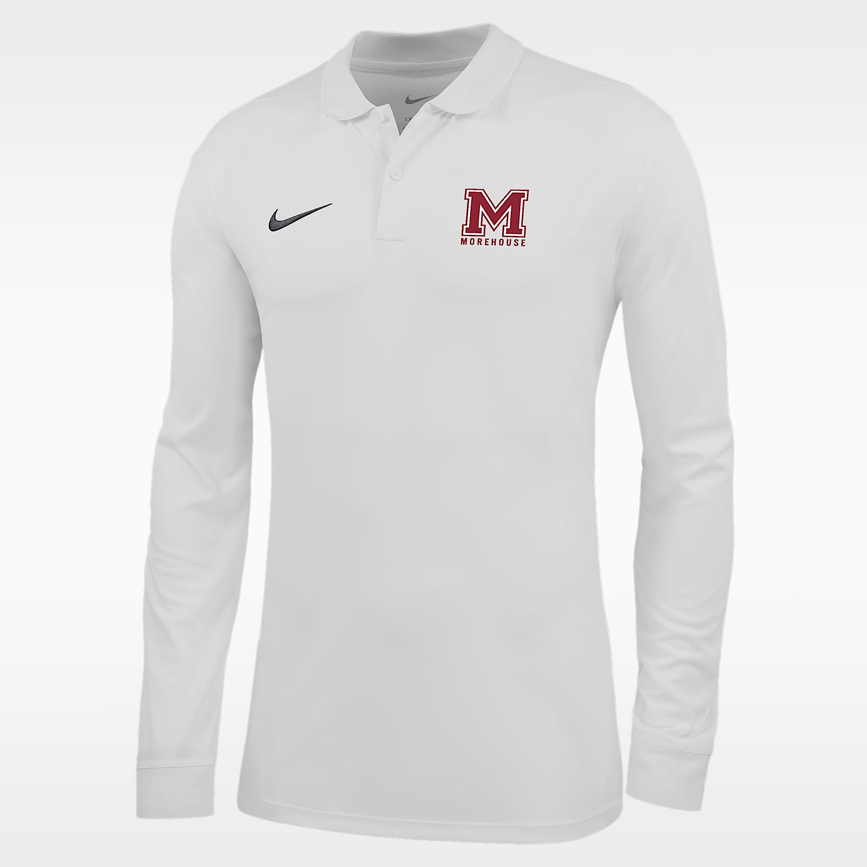 Polo de manga larga Dri-FIT para hombre Nike College (Morehouse College)