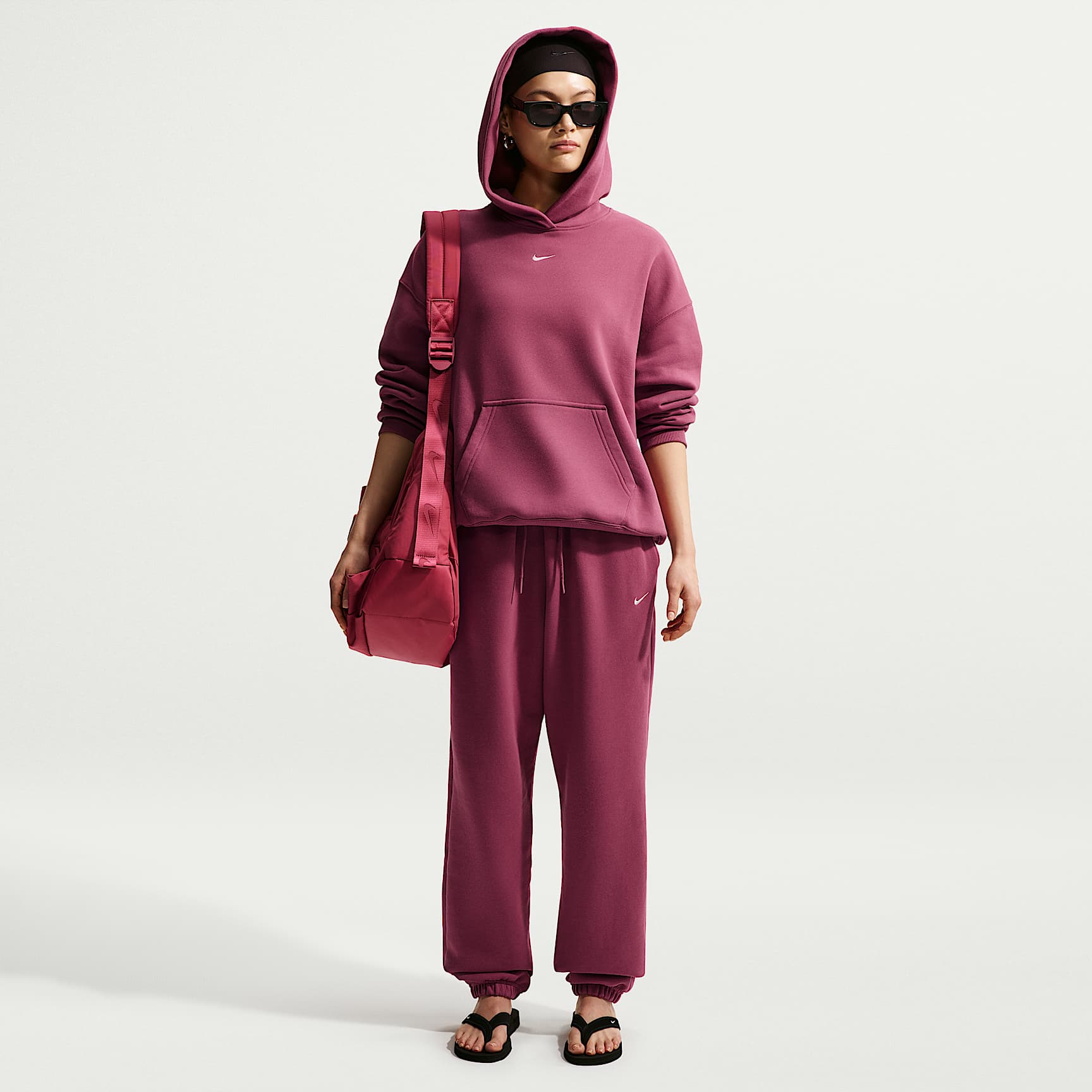 Nike Studio Fleece Medium Weight Women's High-Rise Oversized Cuffed Trousers