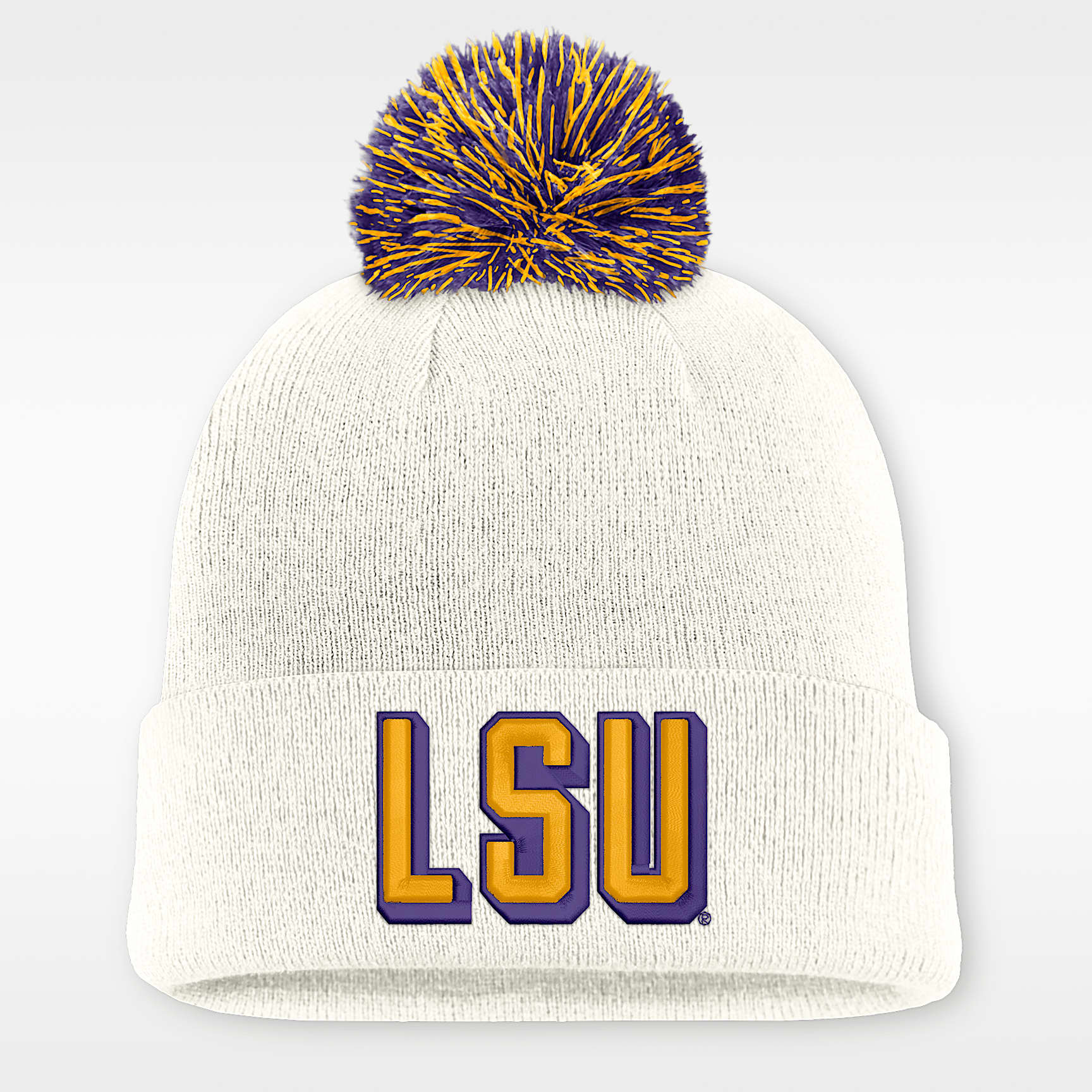 LSU Peak Men's Nike College Cuffed Beanie
