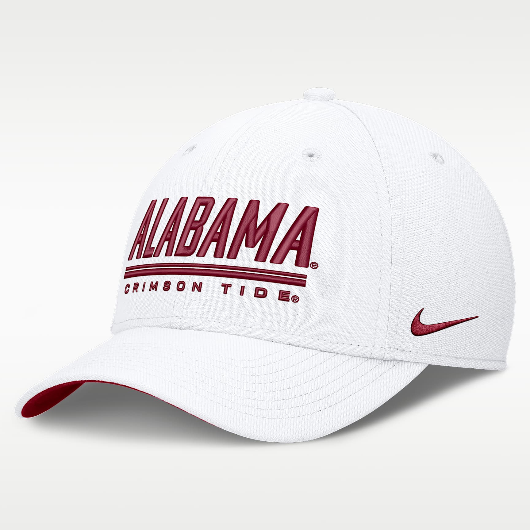Gorra universitaria Nike Dri-FIT para hombre Alabama Sideline Rise