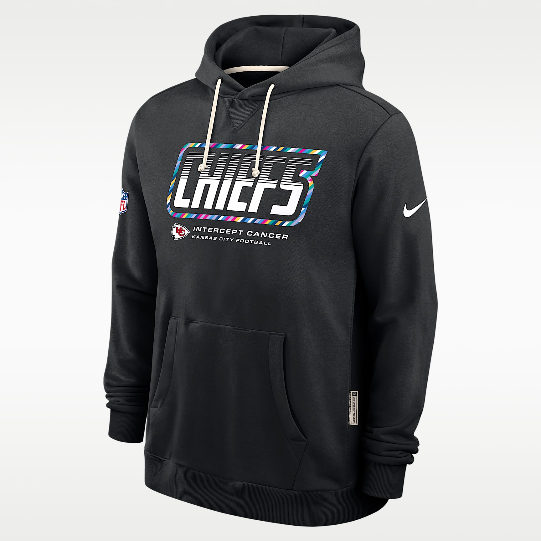 Kansas City Chiefs Crucial Catch Sideline Standard Issue Men's Nike Dri-FIT NFL Pullover Hoodie