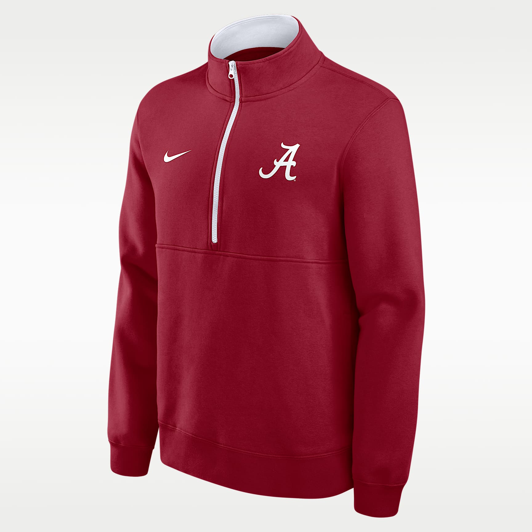 Alabama Primetime Primary Logo Men's Nike College 1/2-Zip Crew
