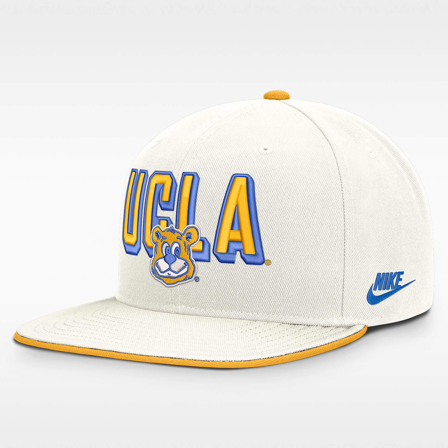 Gorra universitaria Nike Dri-FIT ajustable para hombre UCLA Legacy Letter & Mascot Pro