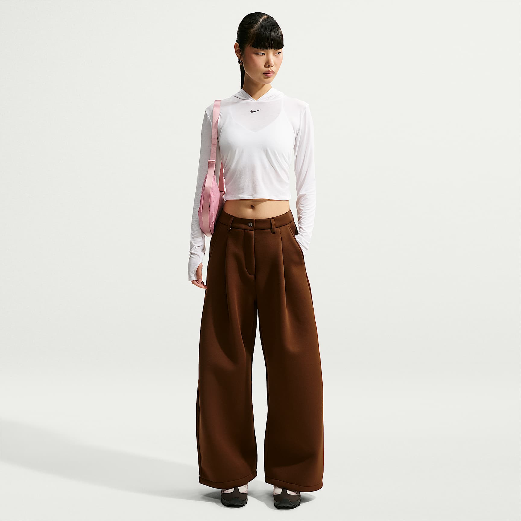 Nike Article Fleece Women's Oversized Mid-Rise Wide-Leg Trousers