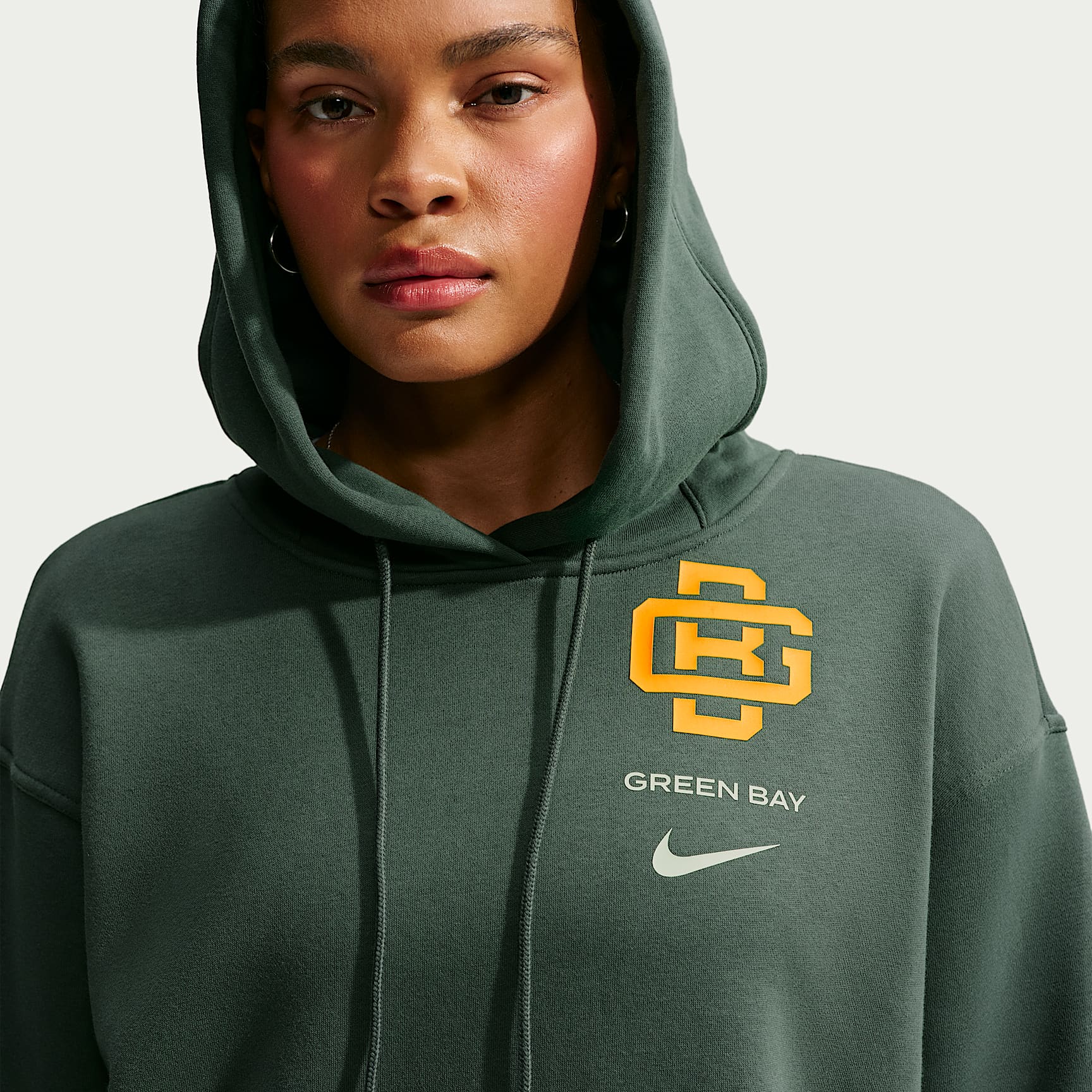 Sudadera con gorro sin cierre Nike de la NFL oversized para mujer Green Bay Packers Rivalries Collection Phoenix