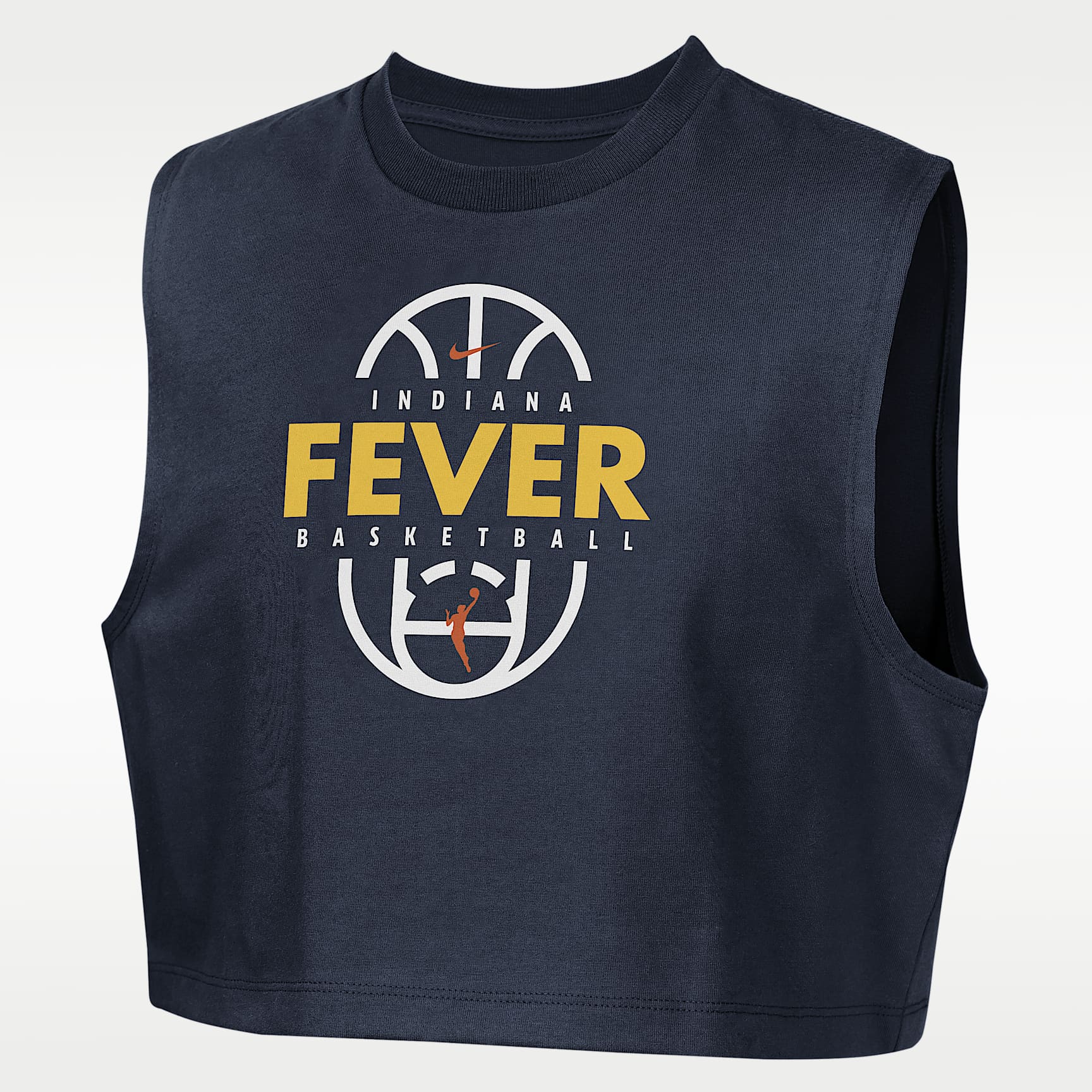 Indiana Fever Nike Authentics Big Kids' (Girls') Sleeveless Cropped T-Shirt