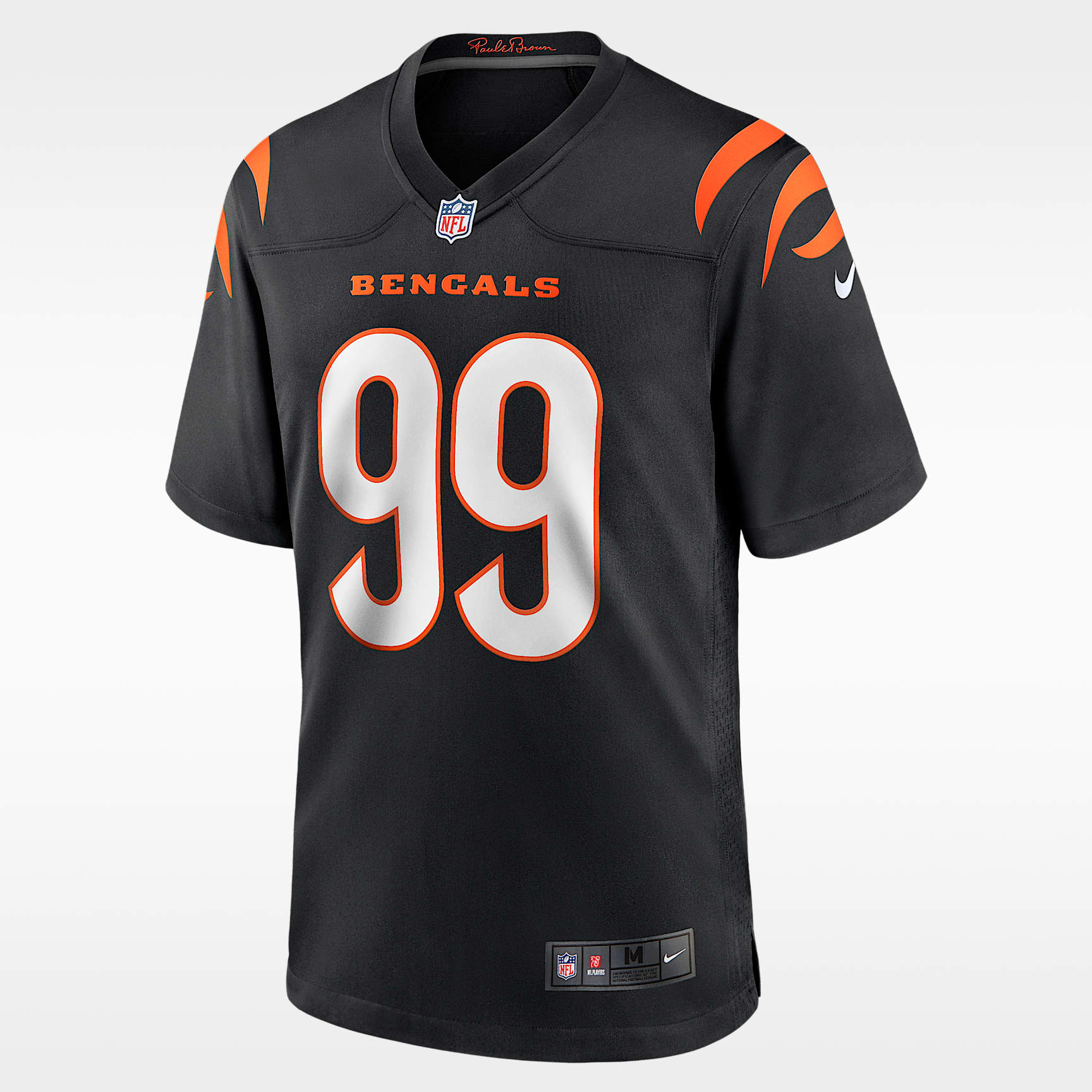 Jersey de fútbol americano Nike de la NFL Game para hombre Myles Murphy Cincinnati Bengals