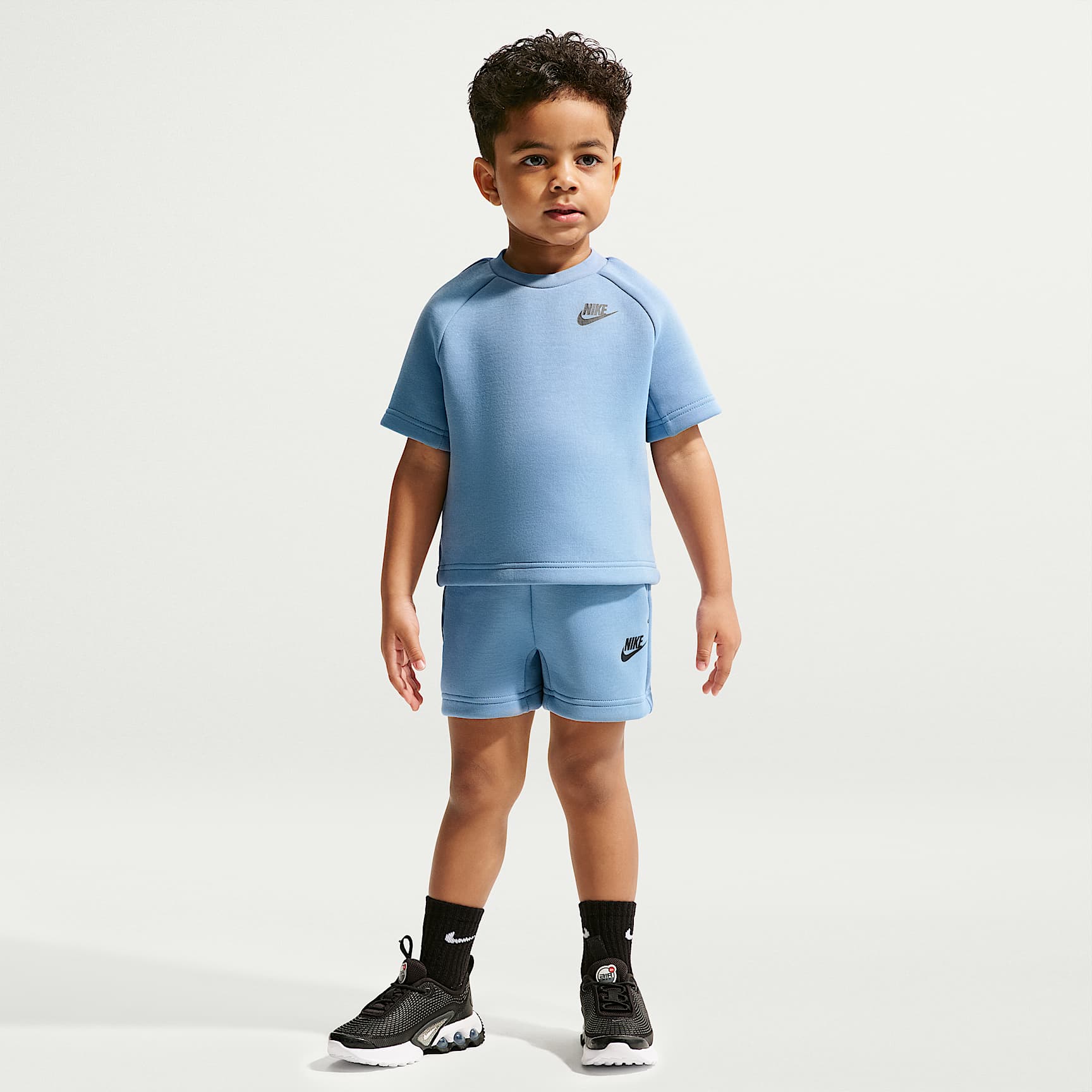 Nike Toddler Tech Fleece T-Shirt and Shorts Set