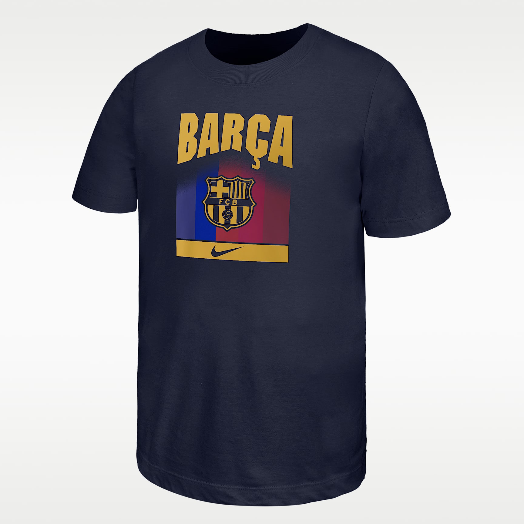 Barcelona Club Big Kids' Nike Short-Sleeve T-Shirt